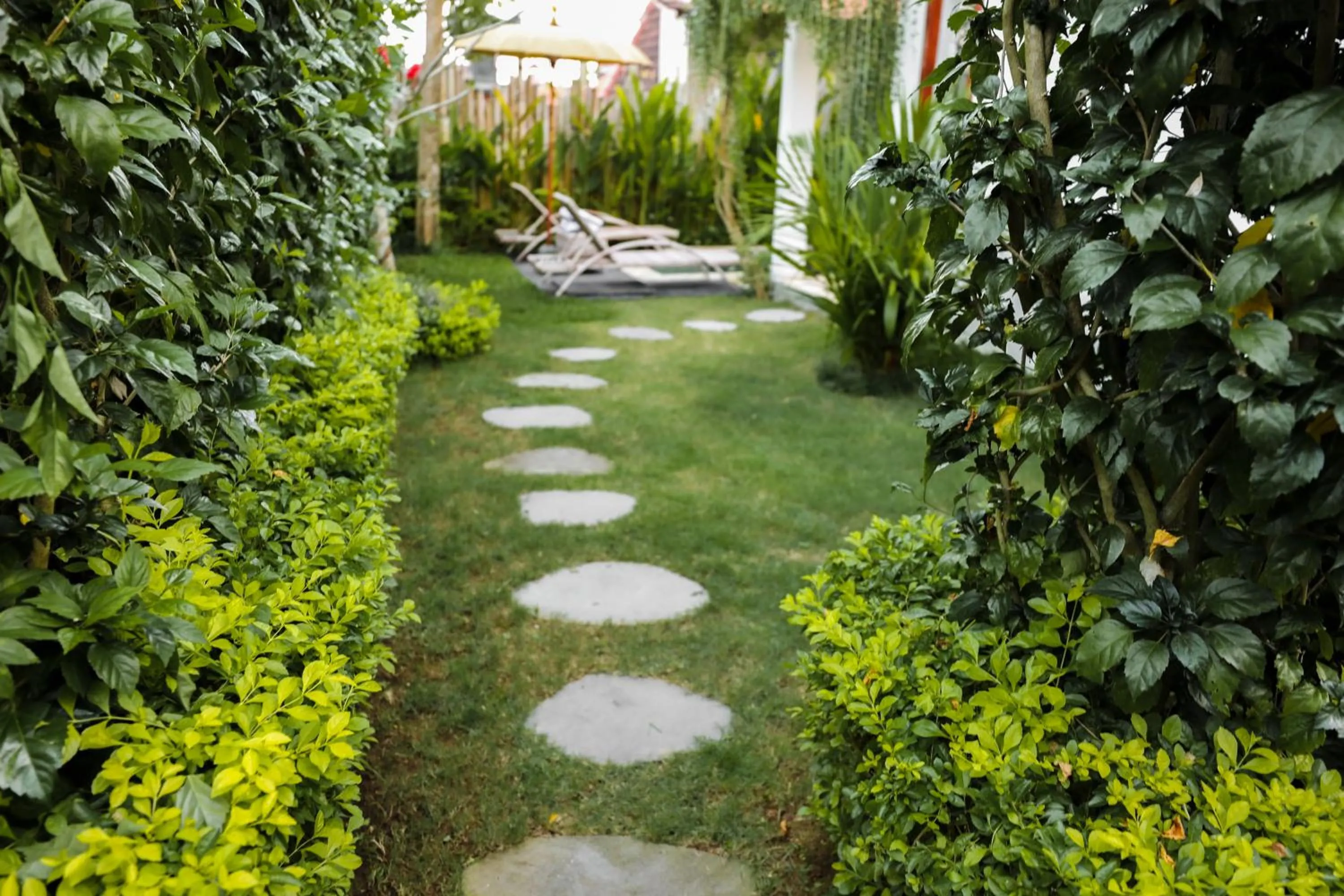 Garden view in The Kailas Ubud