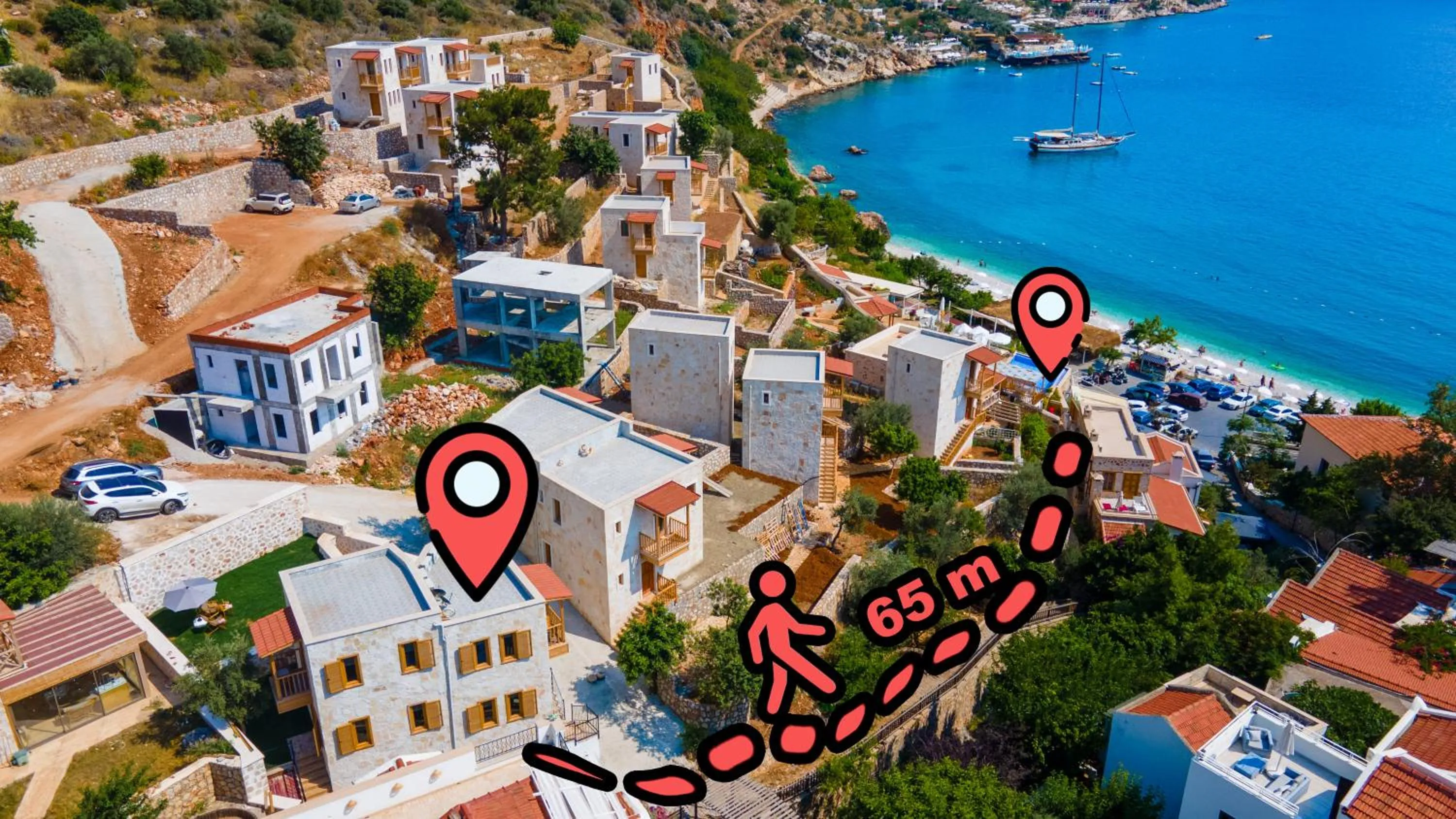 Property building, Bird's-eye View in Pier House Hotel