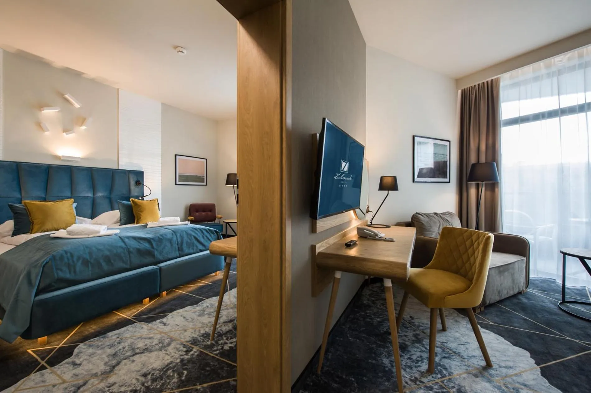 Bed in Hotel Zalewski