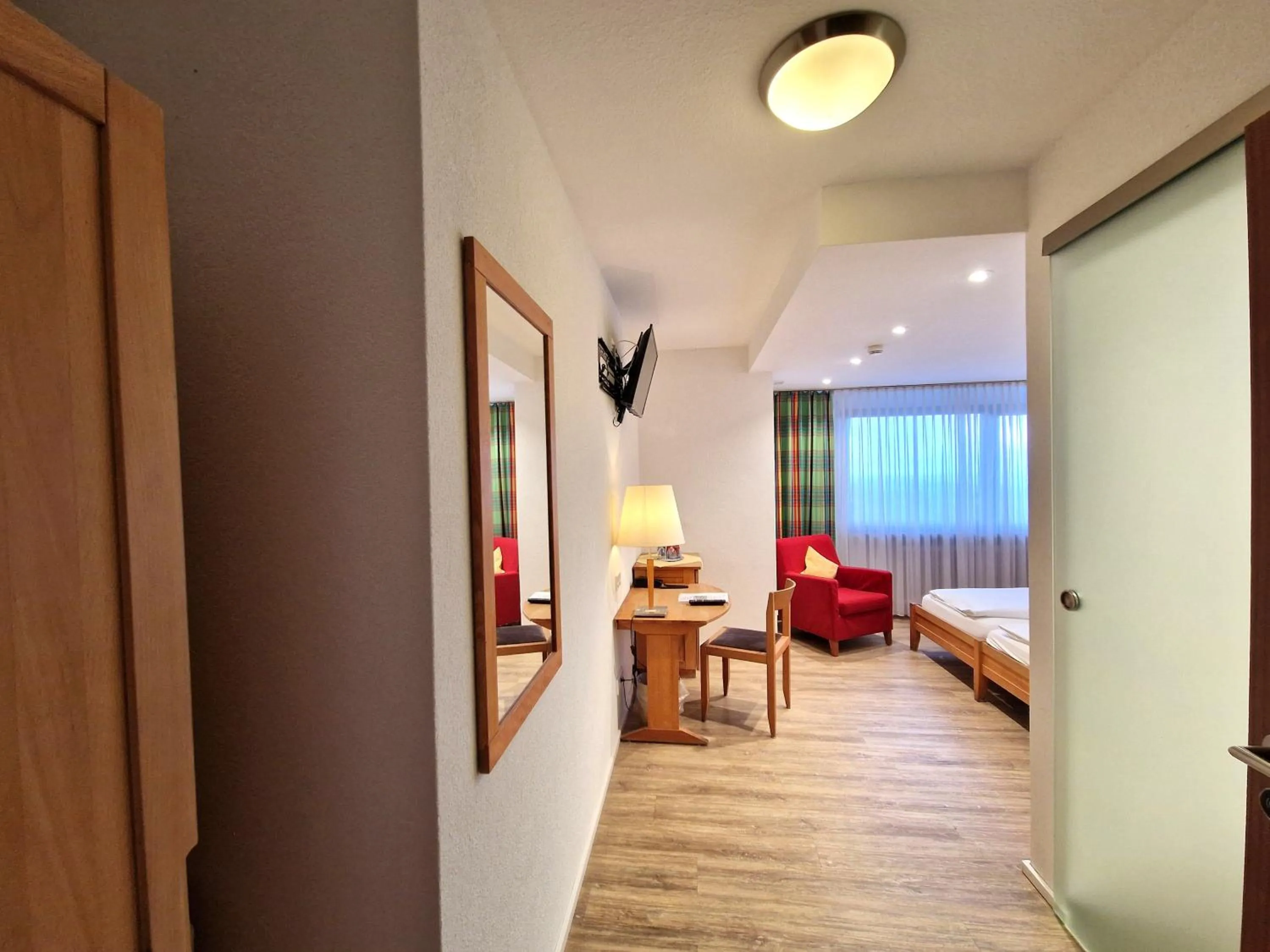 Bed in Badhotel Restaurant Stauferland