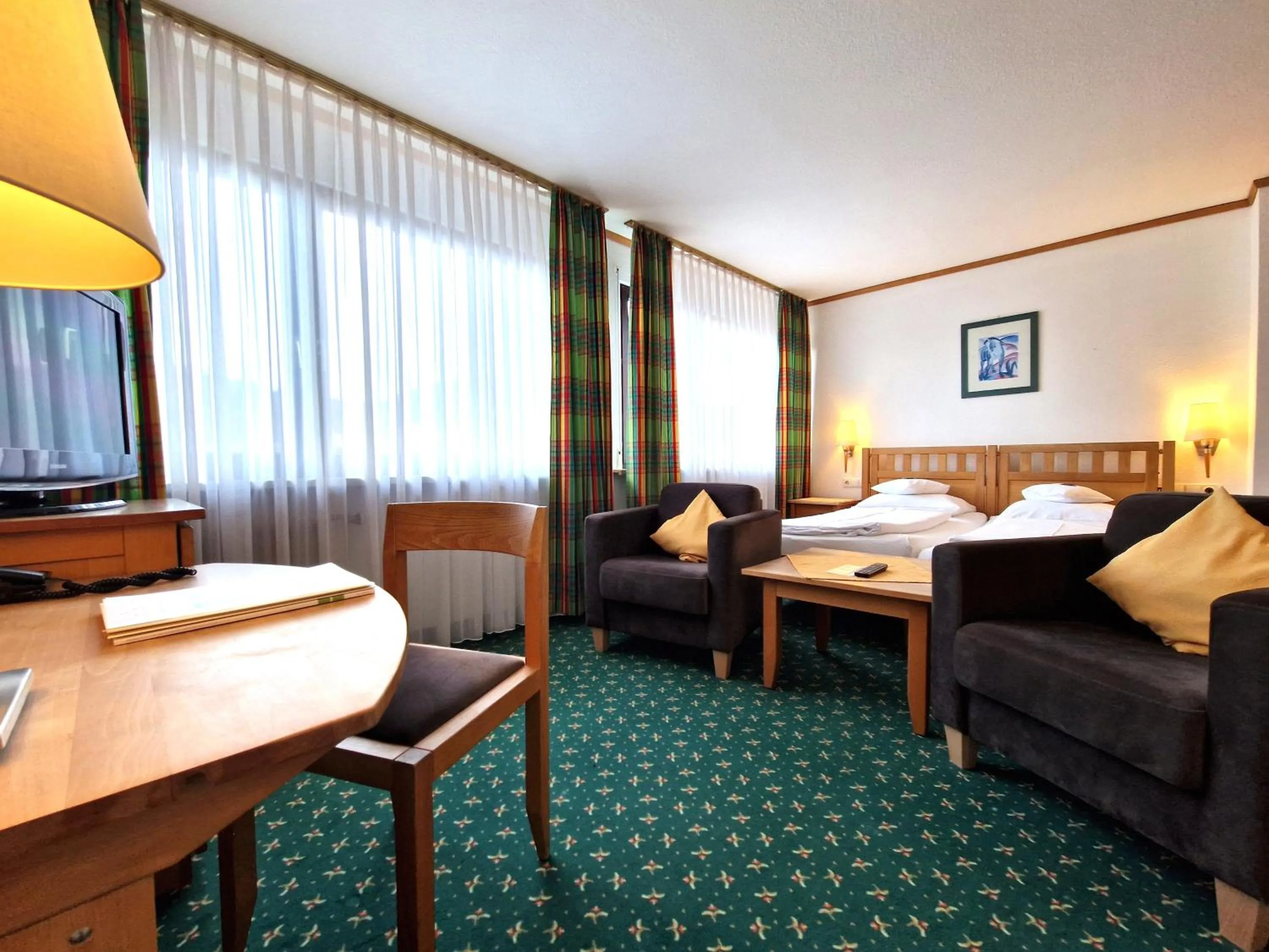 Bed in Badhotel Restaurant Stauferland