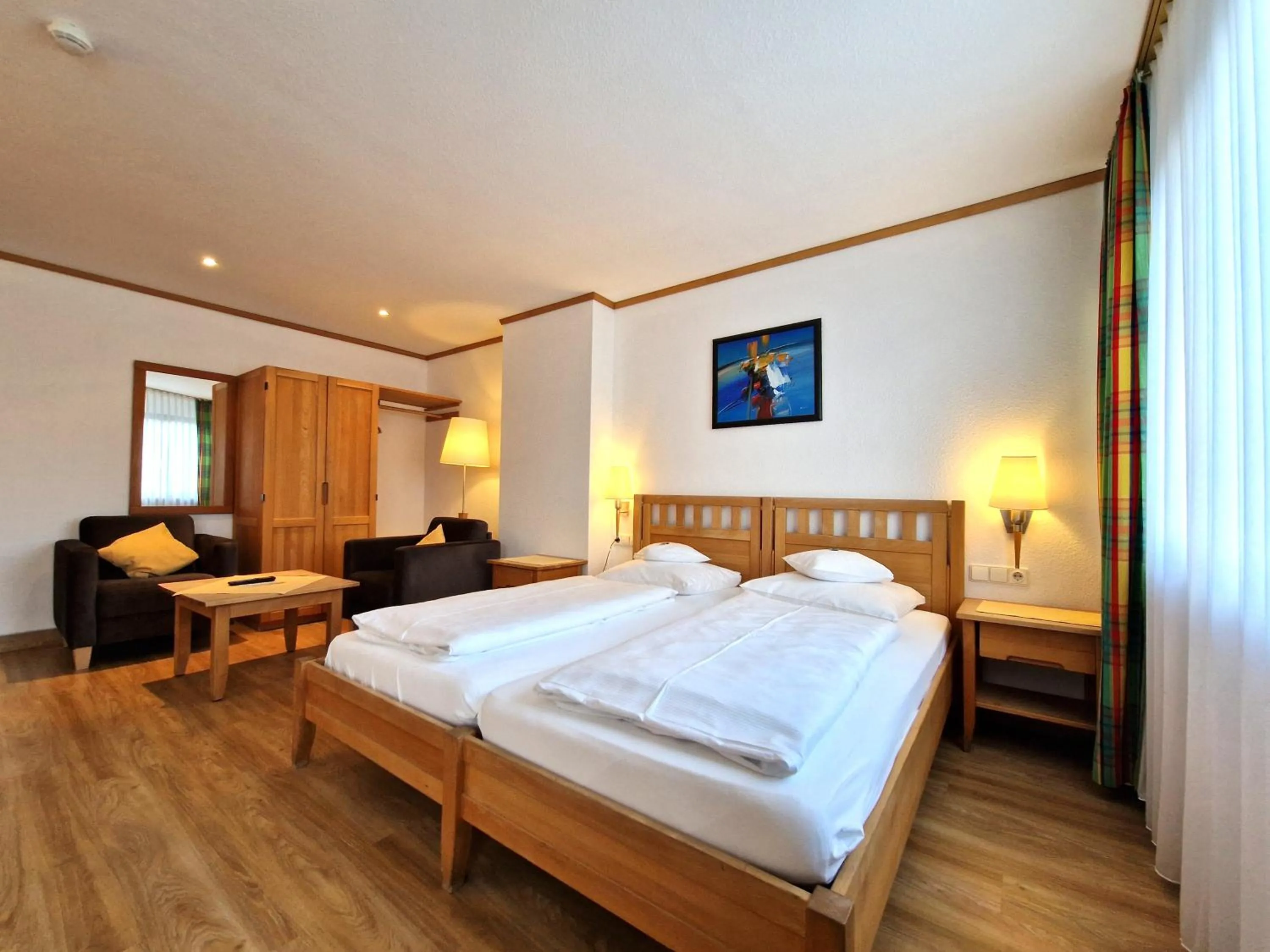 Bed in Badhotel Restaurant Stauferland