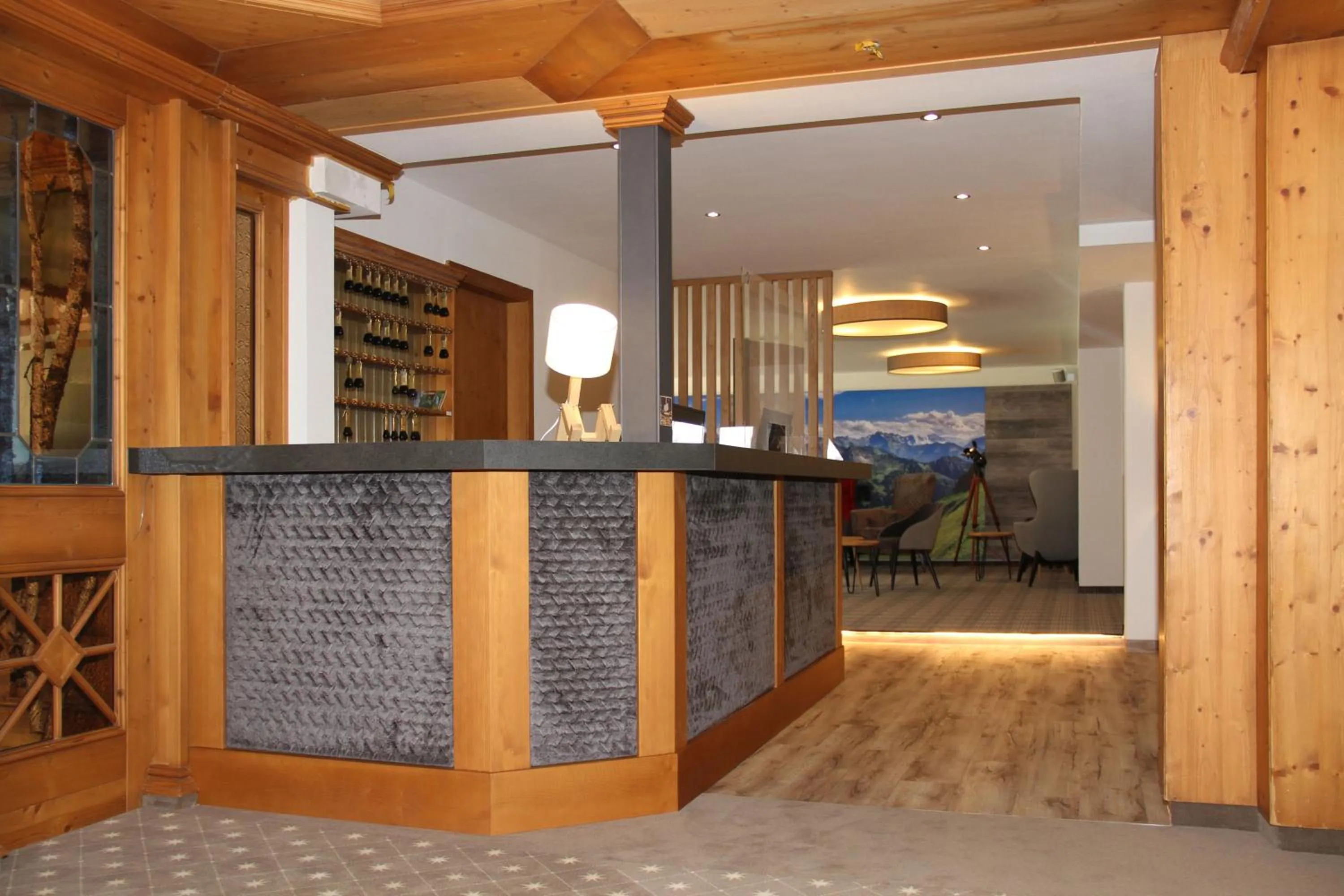 Lobby or reception in Sonnenbichl Hotel am Rotfischbach