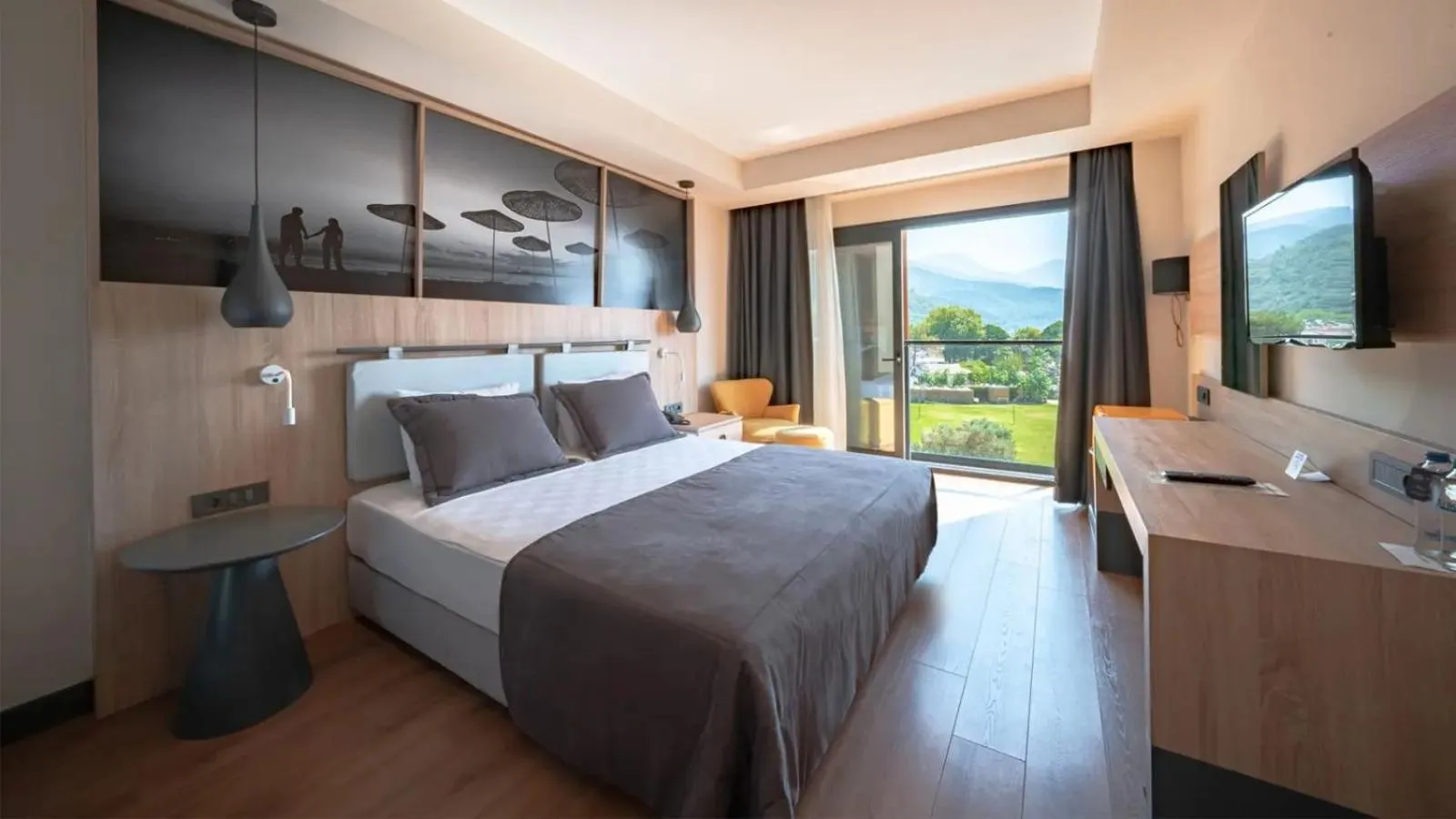 Bedroom, Bed in MAIA Luxury Beach Hotel & Spa