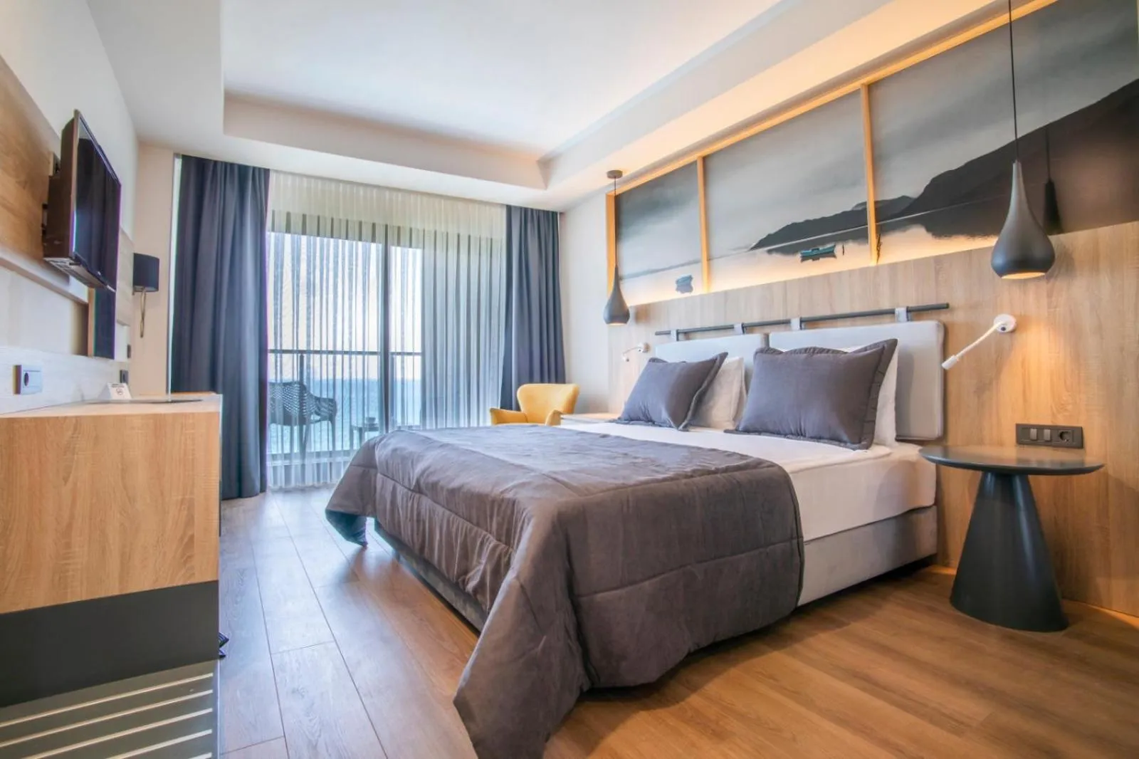 Bedroom, Bed in MAIA Luxury Beach Hotel & Spa