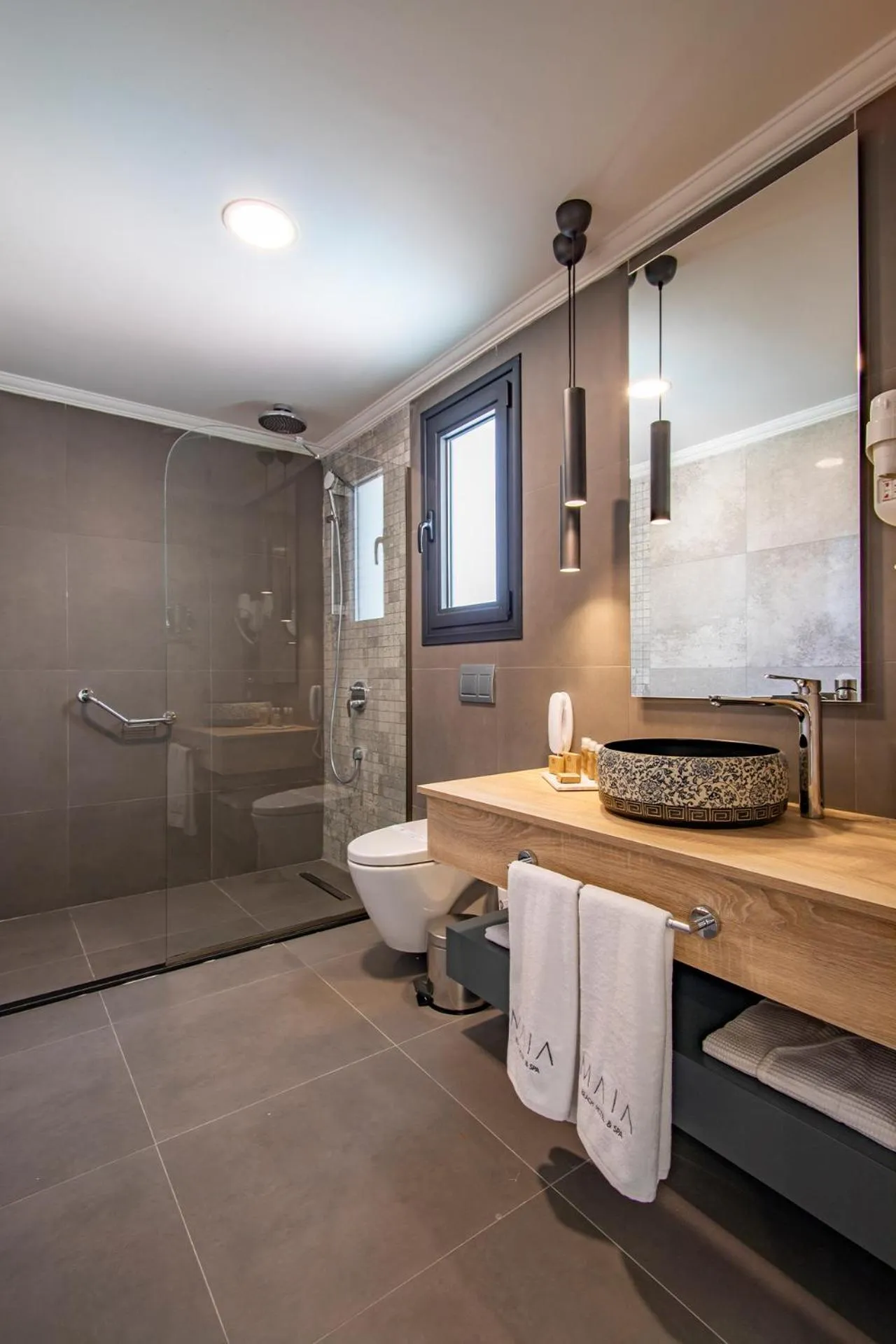 Shower in MAIA Luxury Beach Hotel & Spa