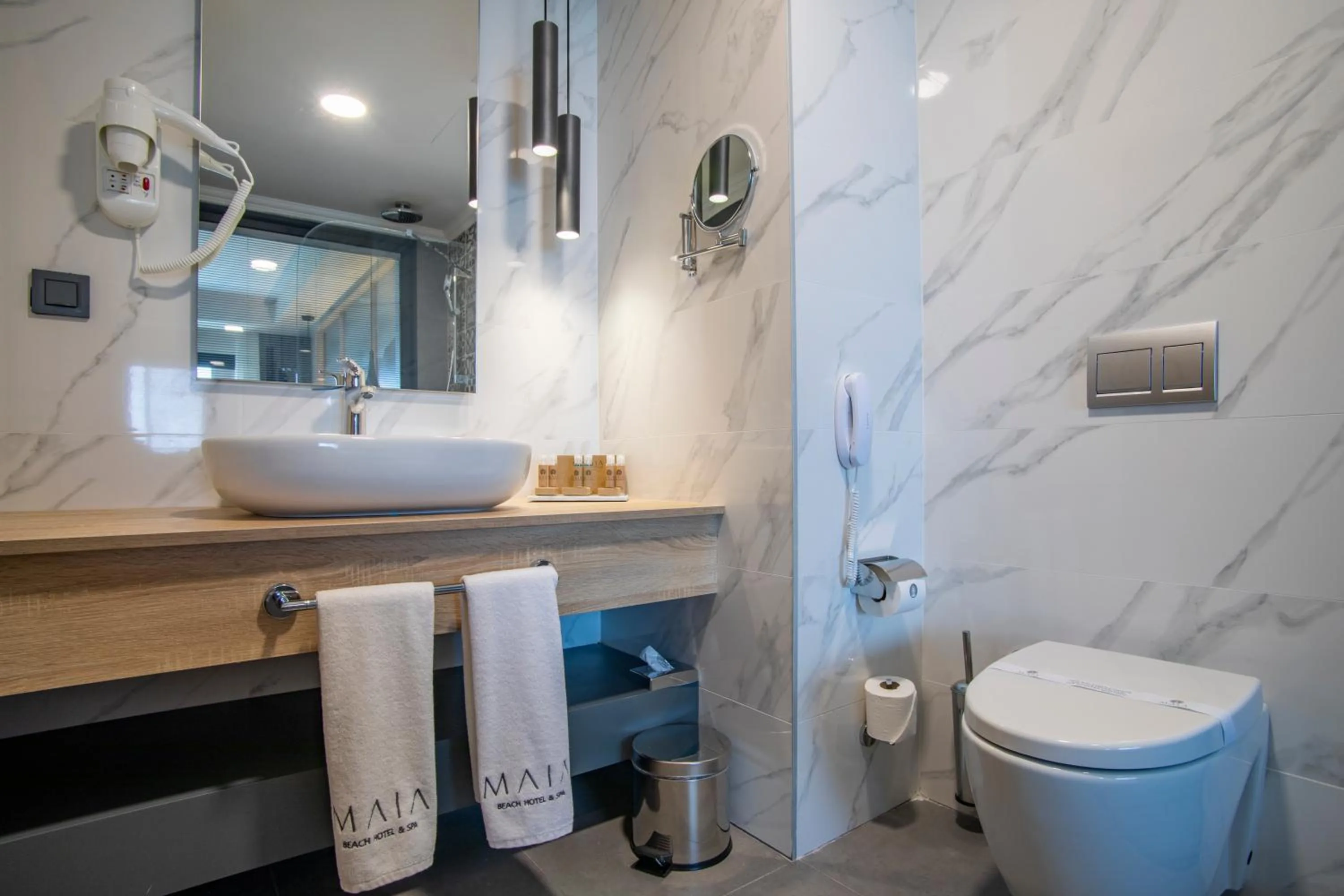 Bathroom in MAIA Luxury Beach Hotel & Spa