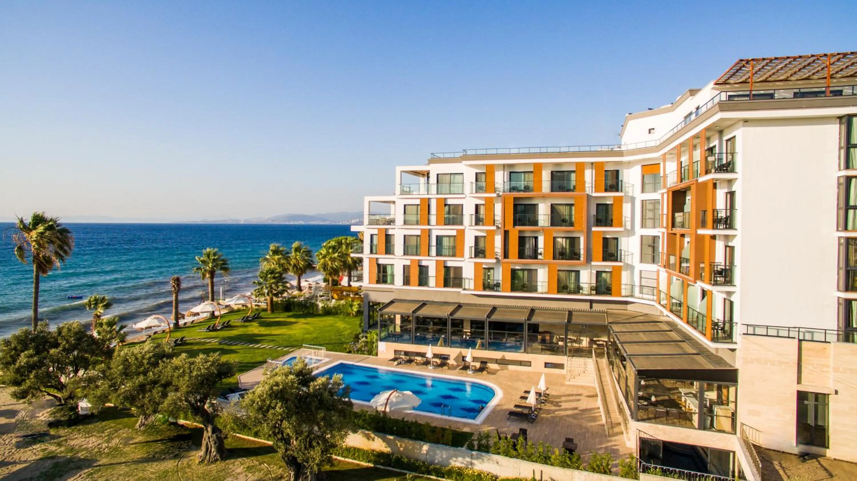 Property building in MAIA Luxury Beach Hotel & Spa