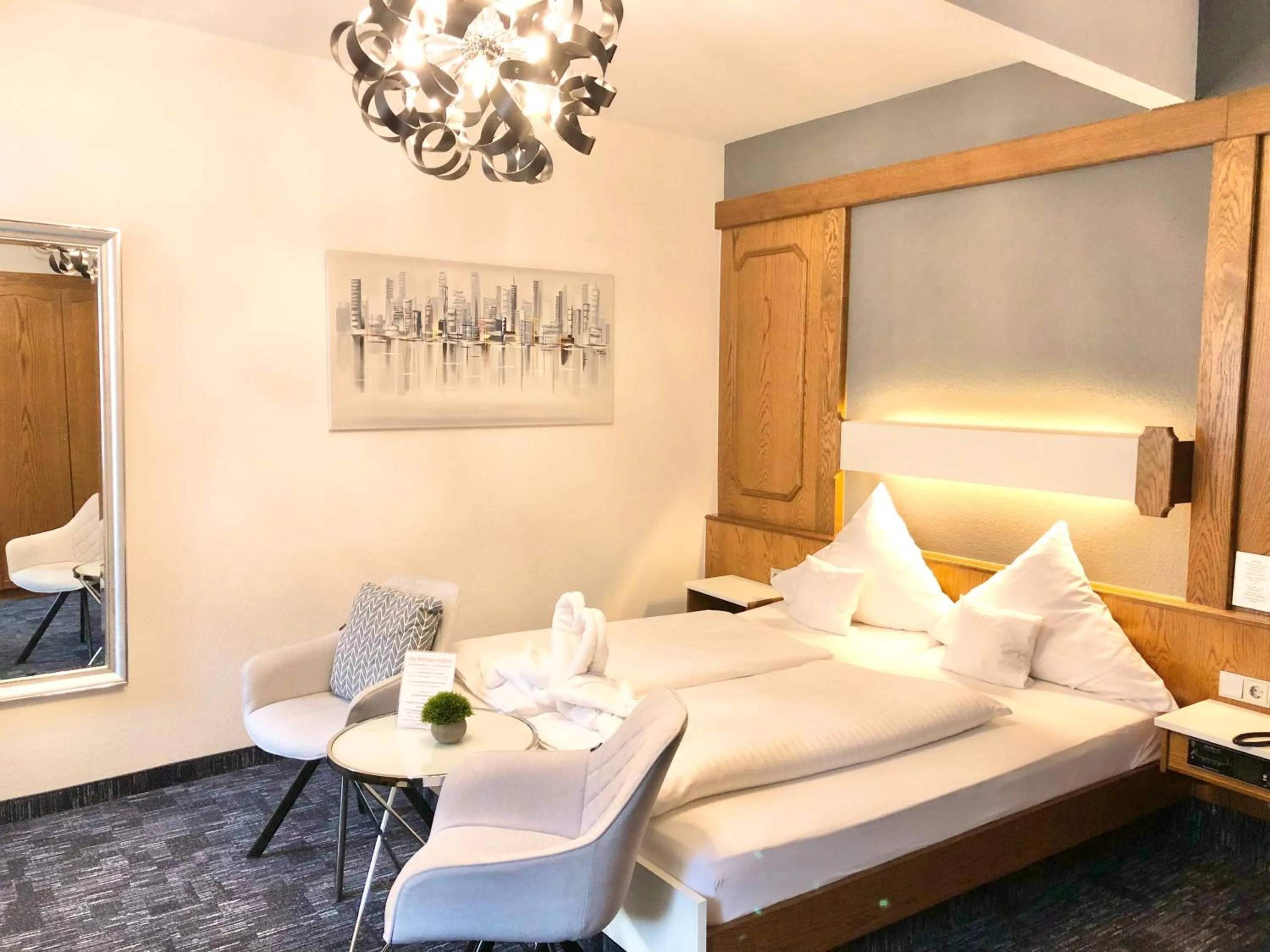 Bed in Hotel Garni "Brauerei Keller"