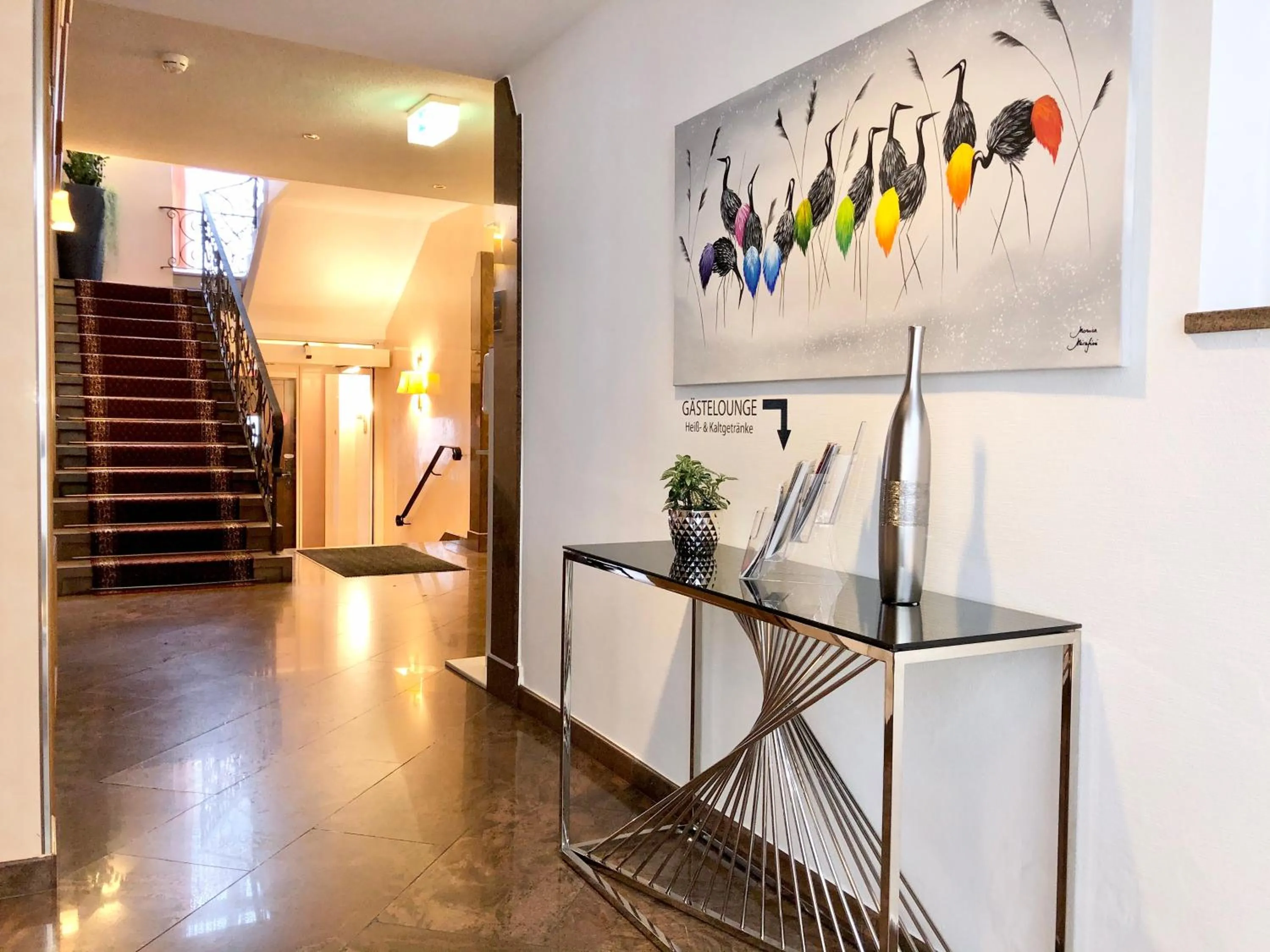 Lobby or reception in Hotel Garni "Brauerei Keller"