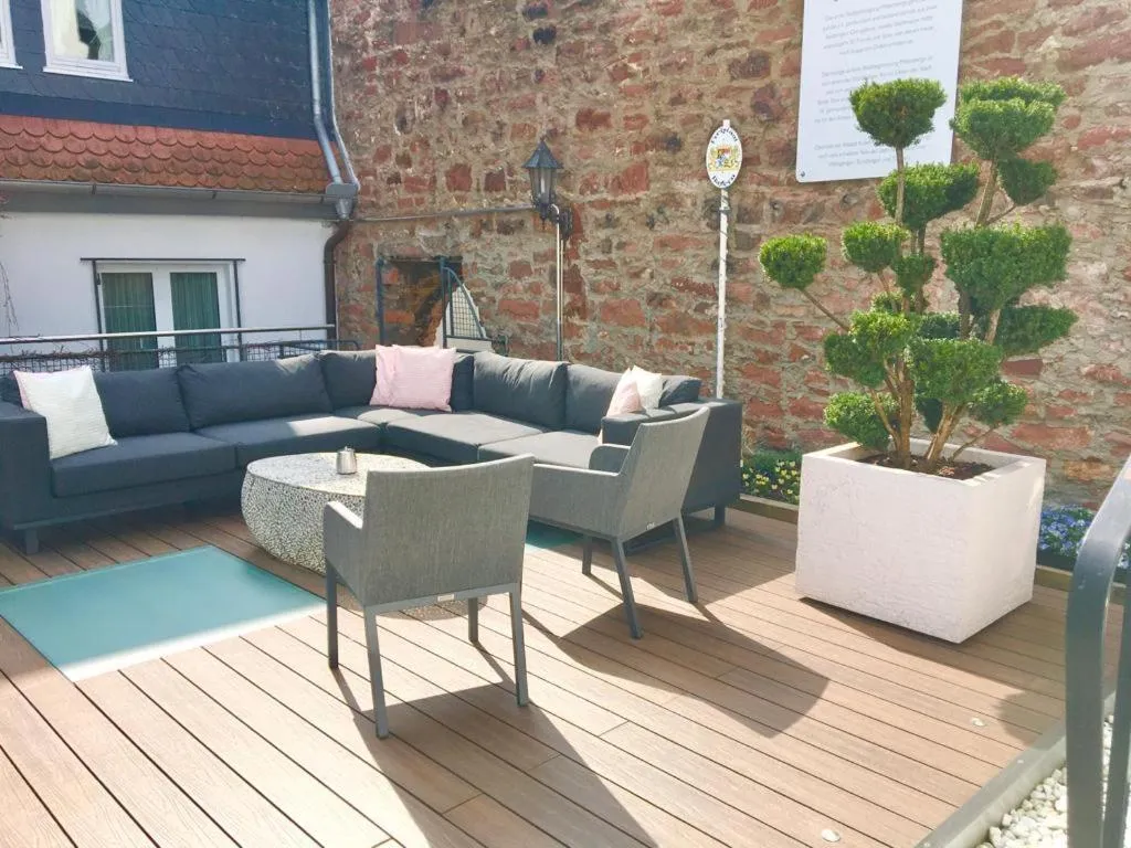 Patio in Hotel Garni "Brauerei Keller"