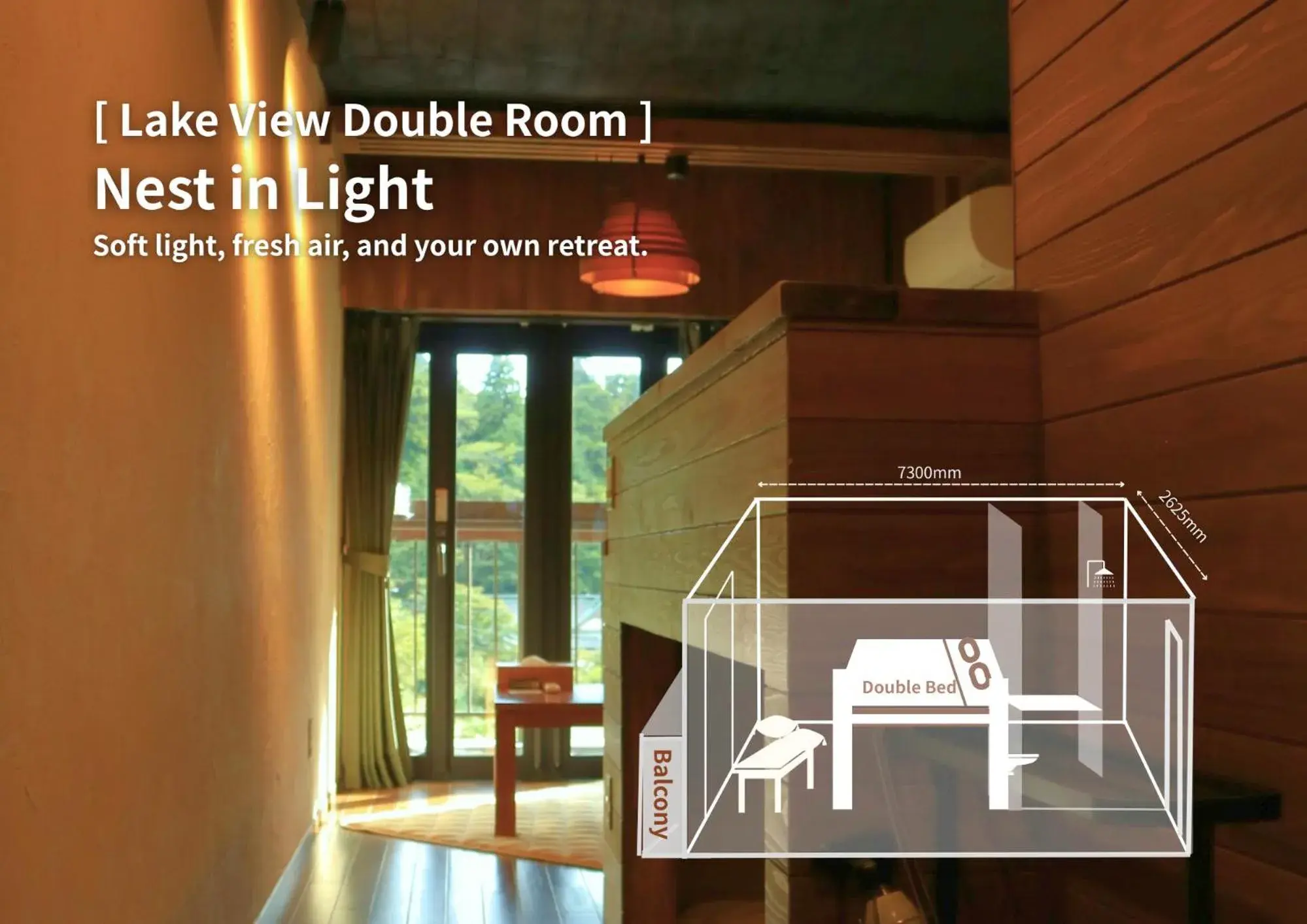 Lake View Double Room with Private Bathroom - single occupancy in RoheN ASHINOKO Lake View Double Room with Private Bathroom - single occupancy in RoheN ASHINOKO