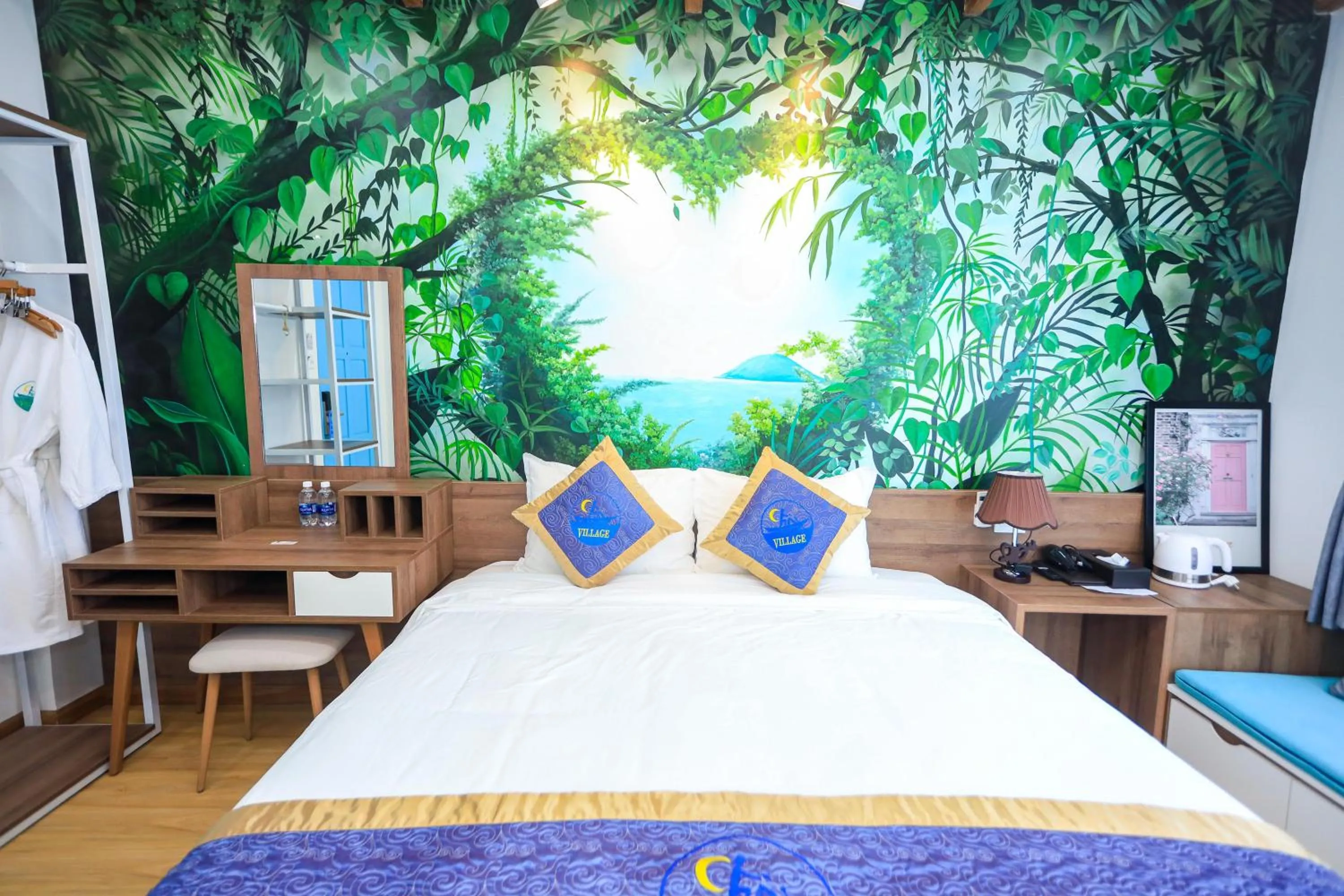 Bed in Chai Village Hotel