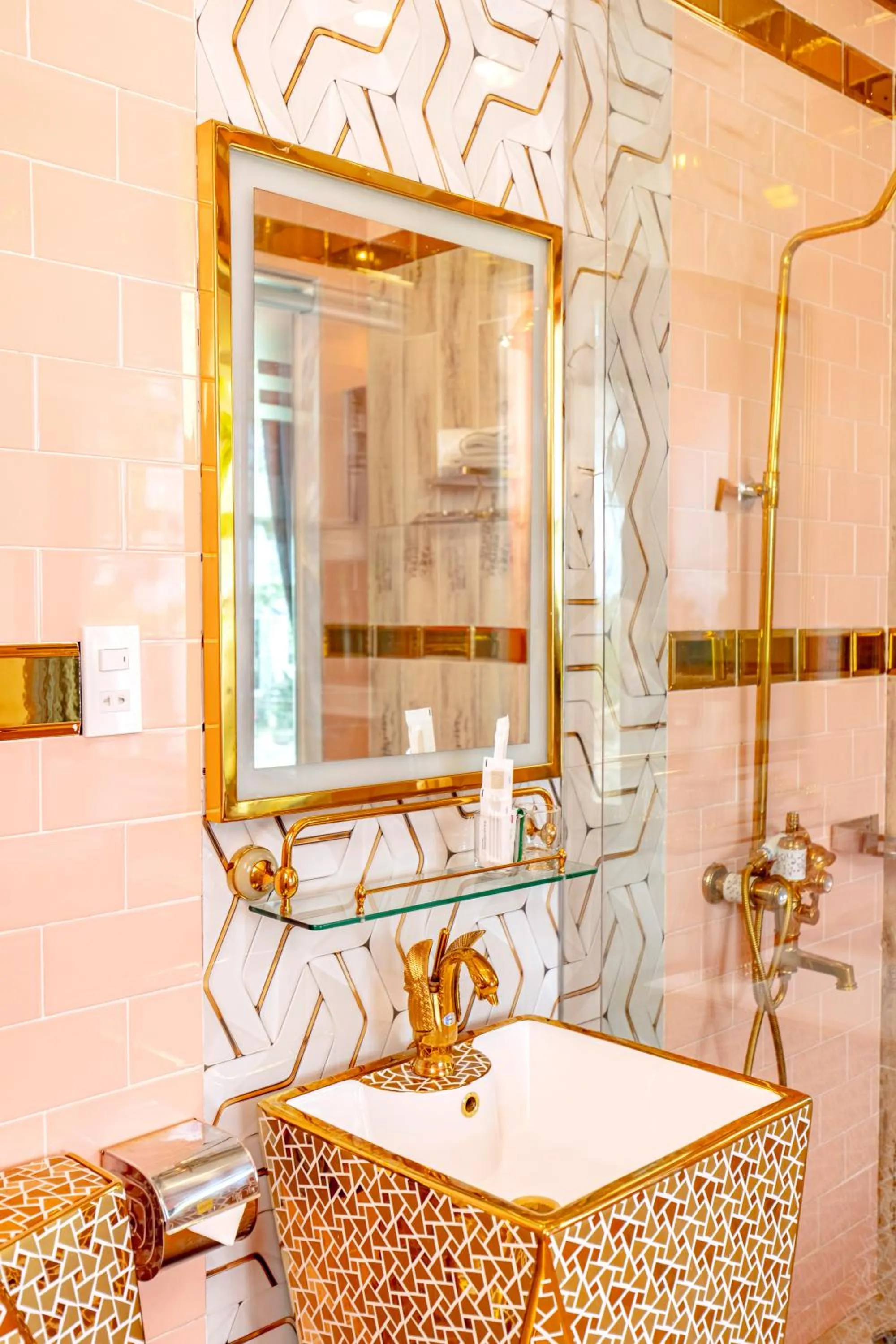 Shower in Dallas Hotel Dalat