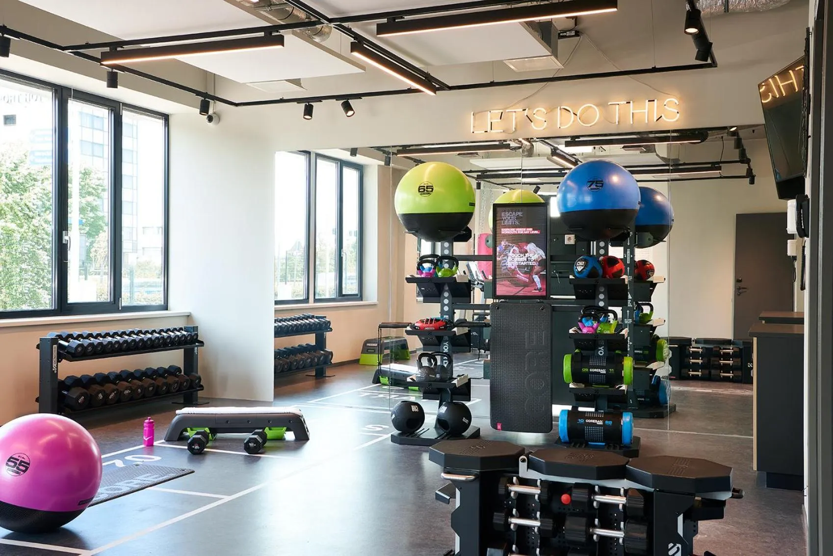 Fitness centre/facilities in Moxy Amsterdam Schiphol Airport
