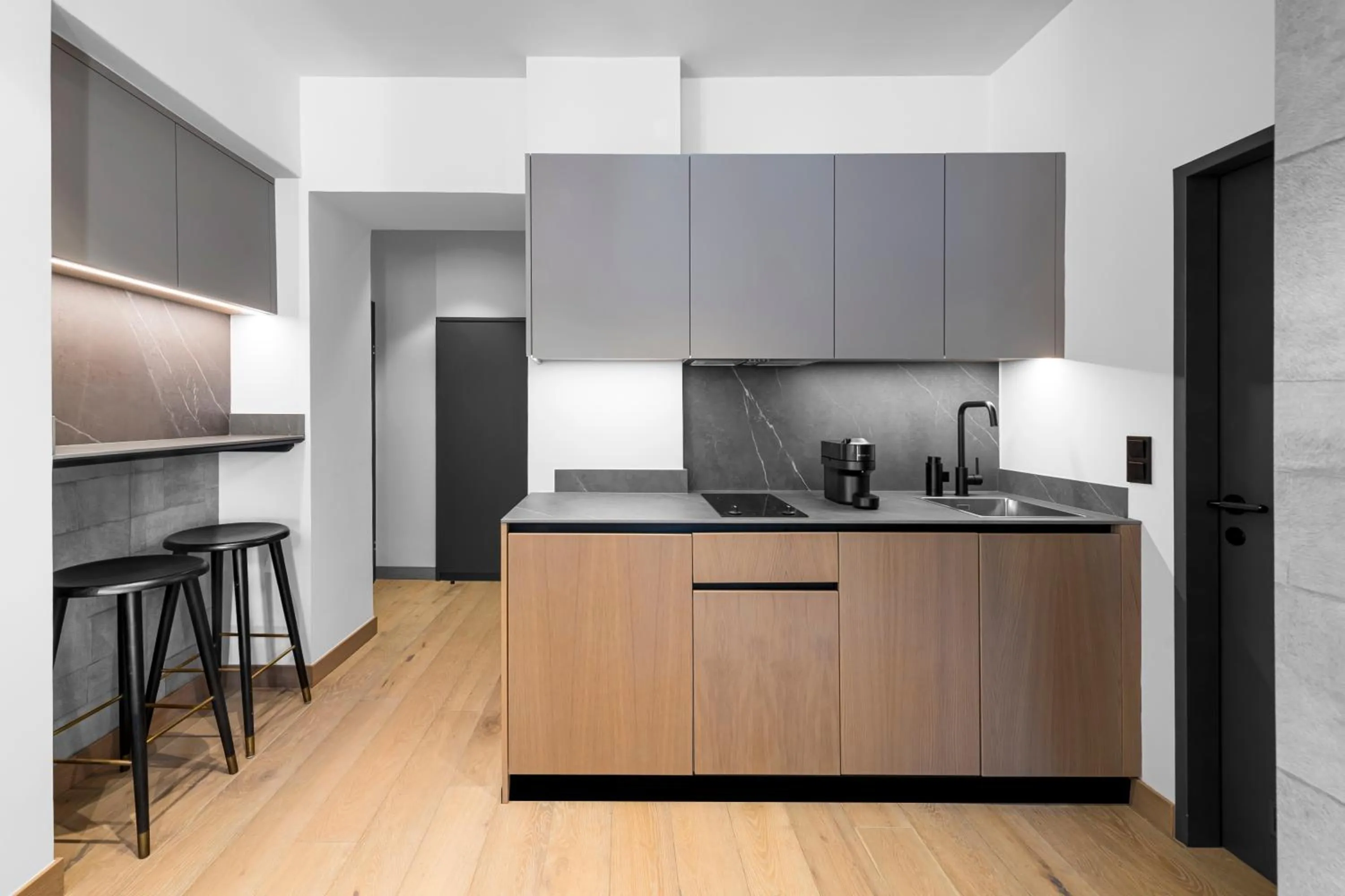 Kitchen or kitchenette in Residenz Boutique Suites