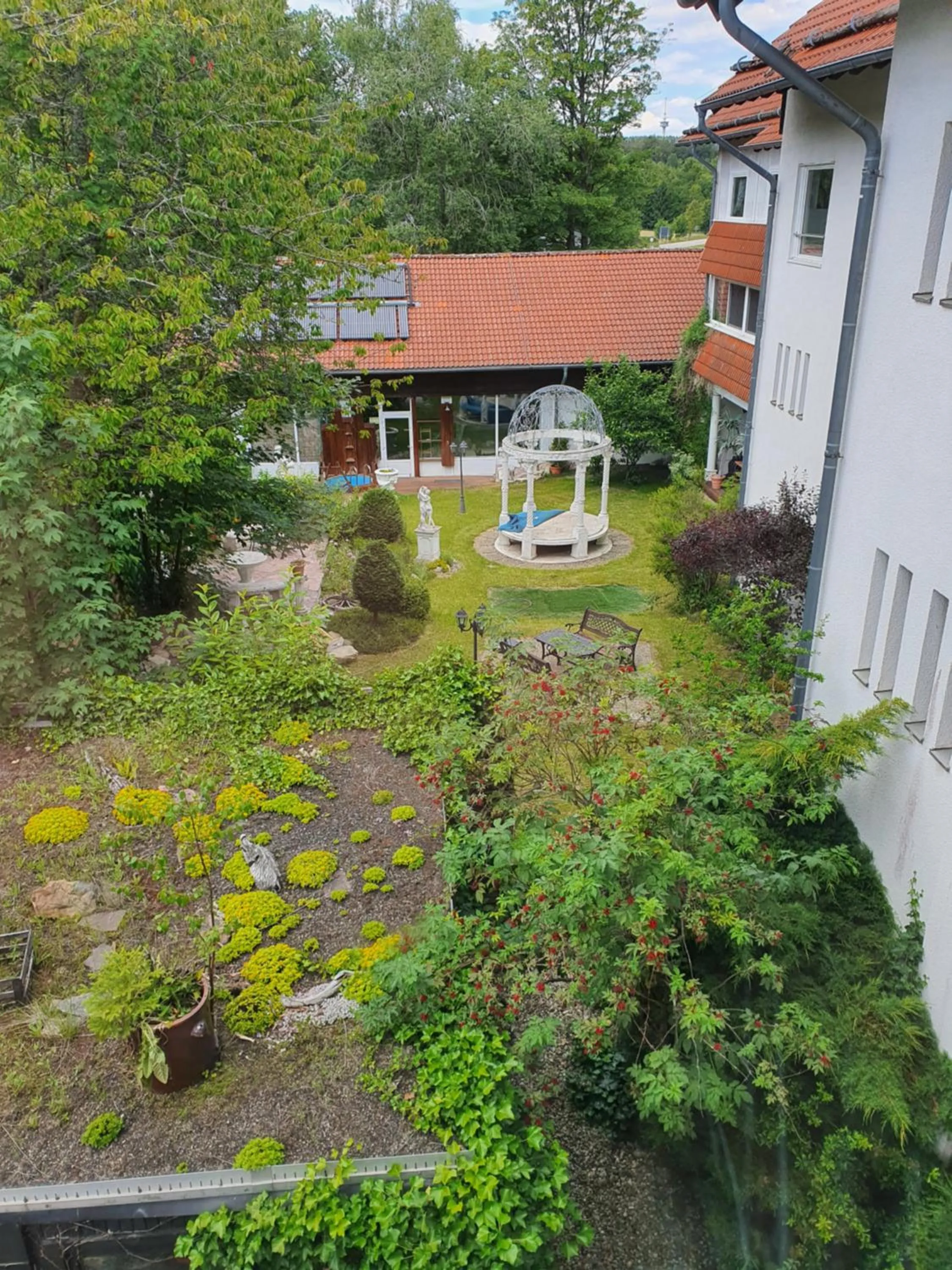 Garden view in Waldgasthaus am Schwarzenbruch