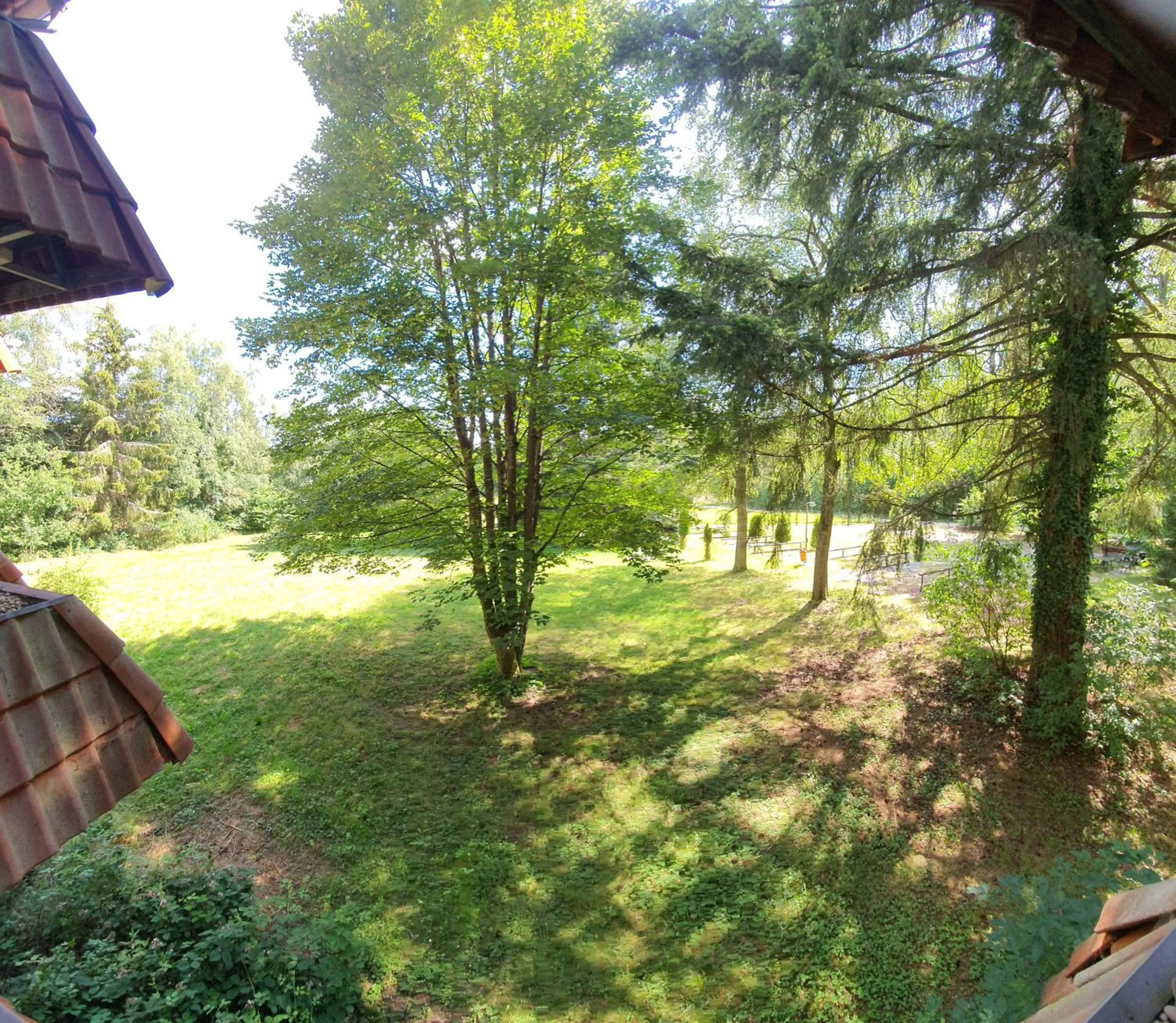 Garden view in Waldgasthaus am Schwarzenbruch
