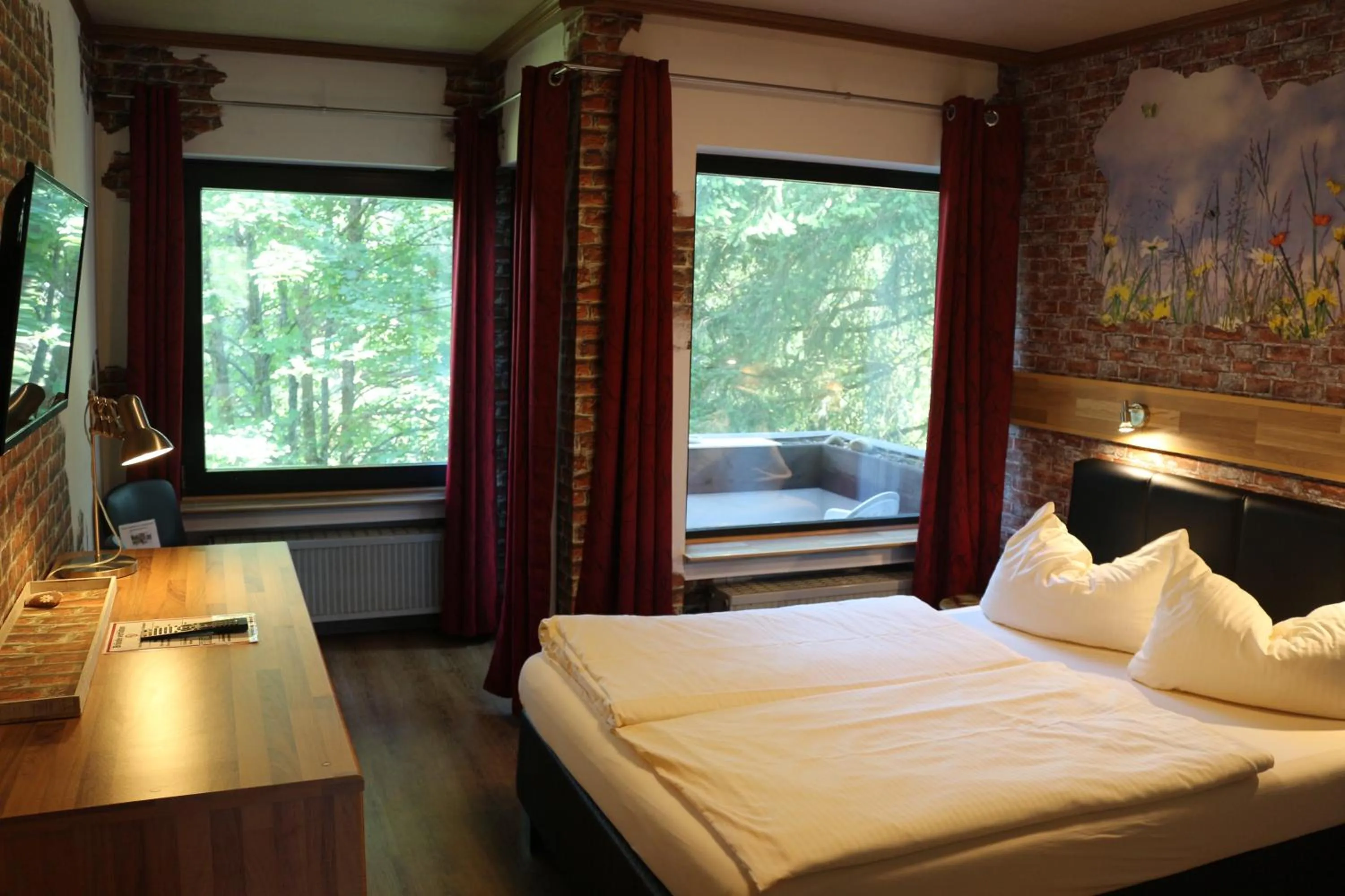 Photo of the whole room, Bed in Waldgasthaus am Schwarzenbruch