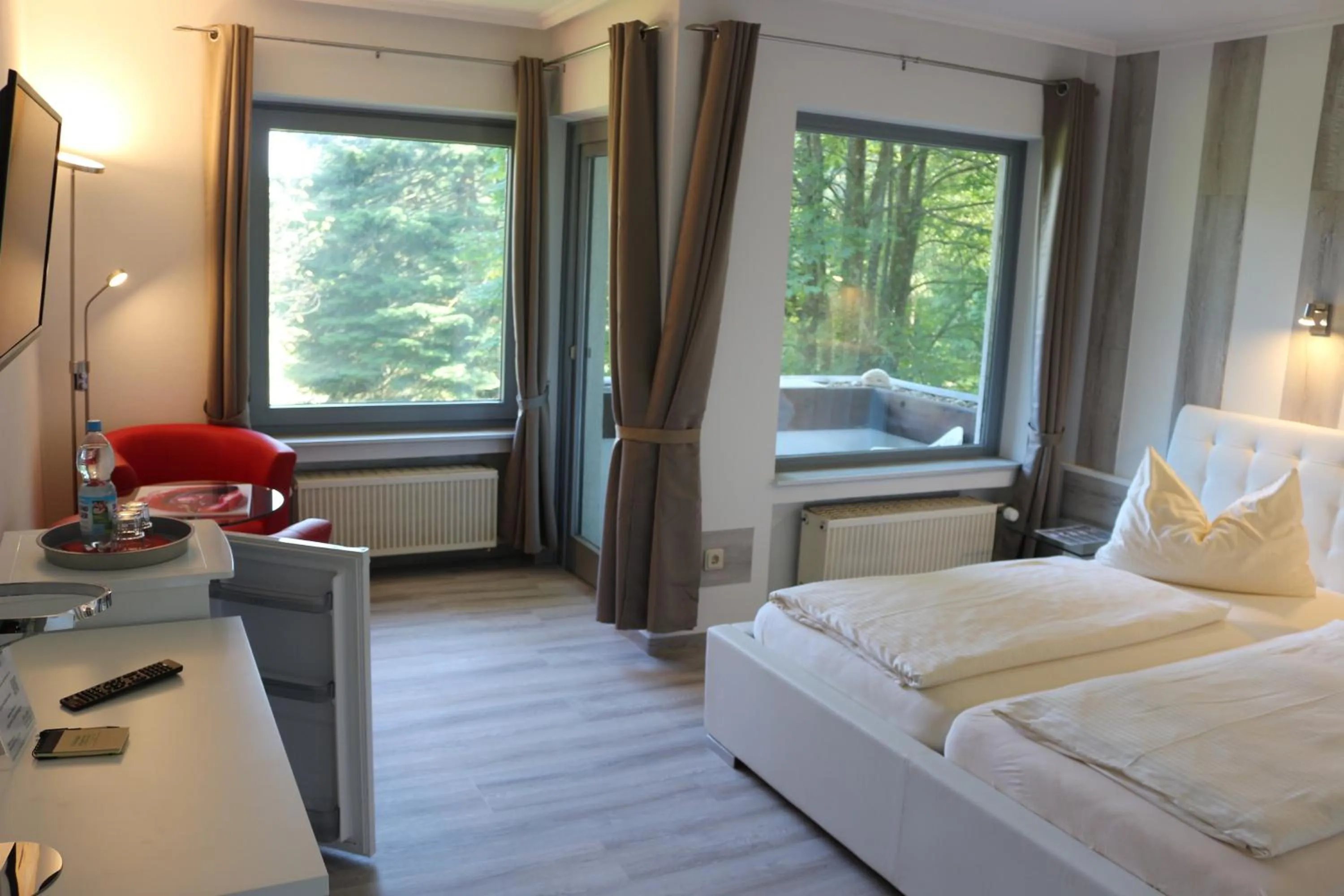 Photo of the whole room, Bed in Waldgasthaus am Schwarzenbruch