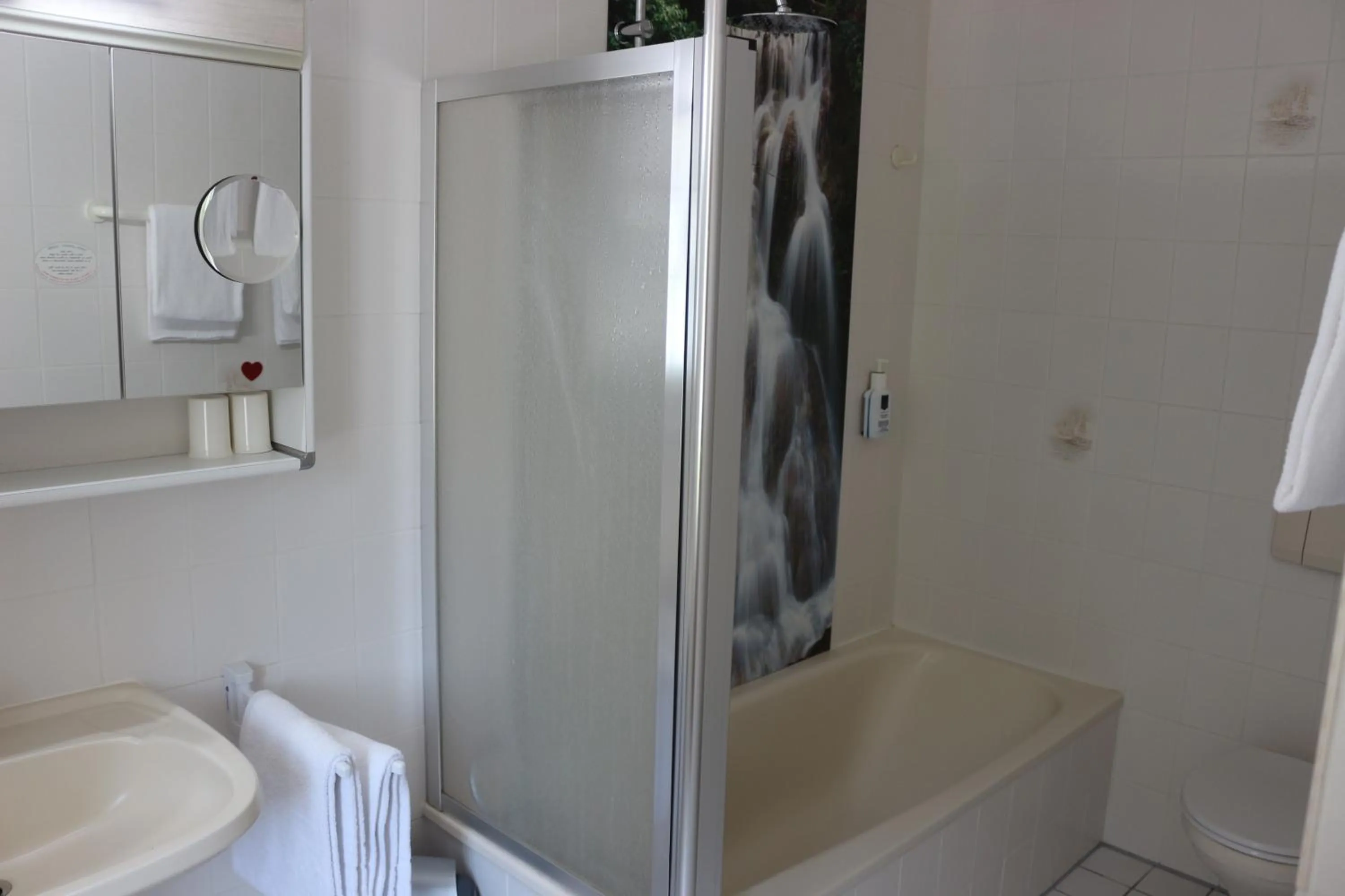 Bathroom in Waldgasthaus am Schwarzenbruch