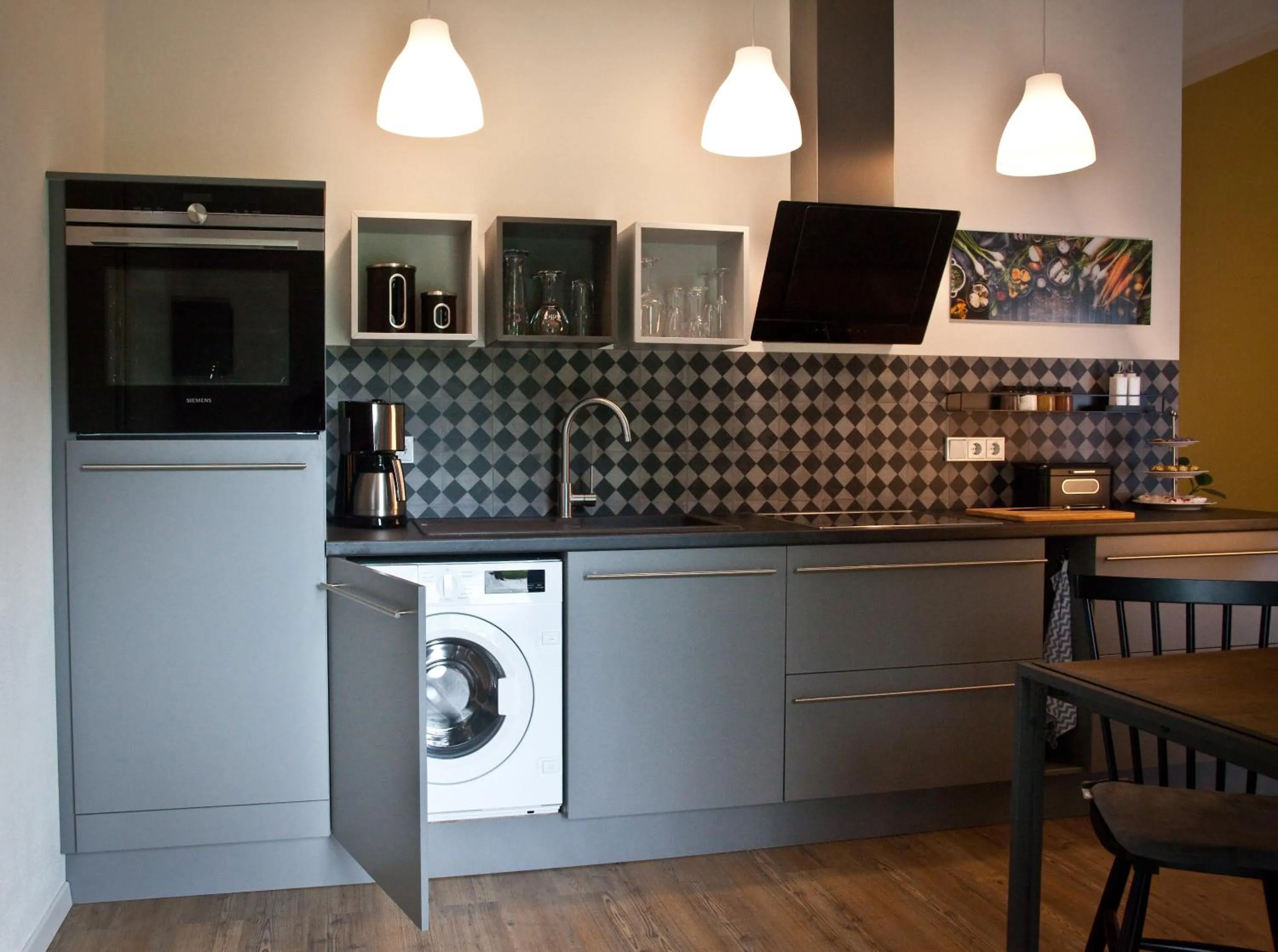 Kitchen or kitchenette in Lohwald-Appartment