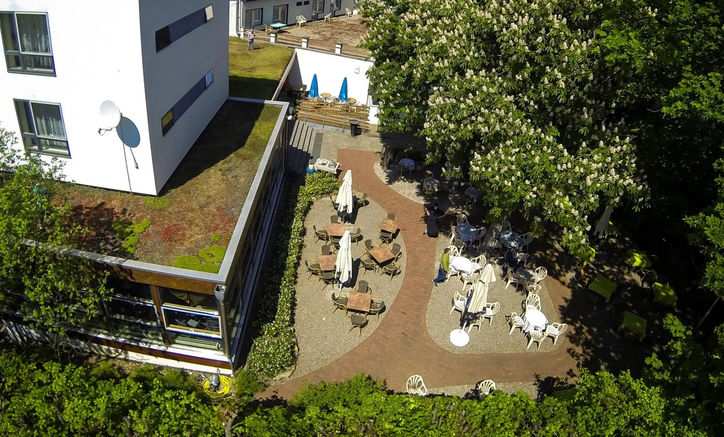 Balcony/Terrace in Hotel Aquarius Braunschweig