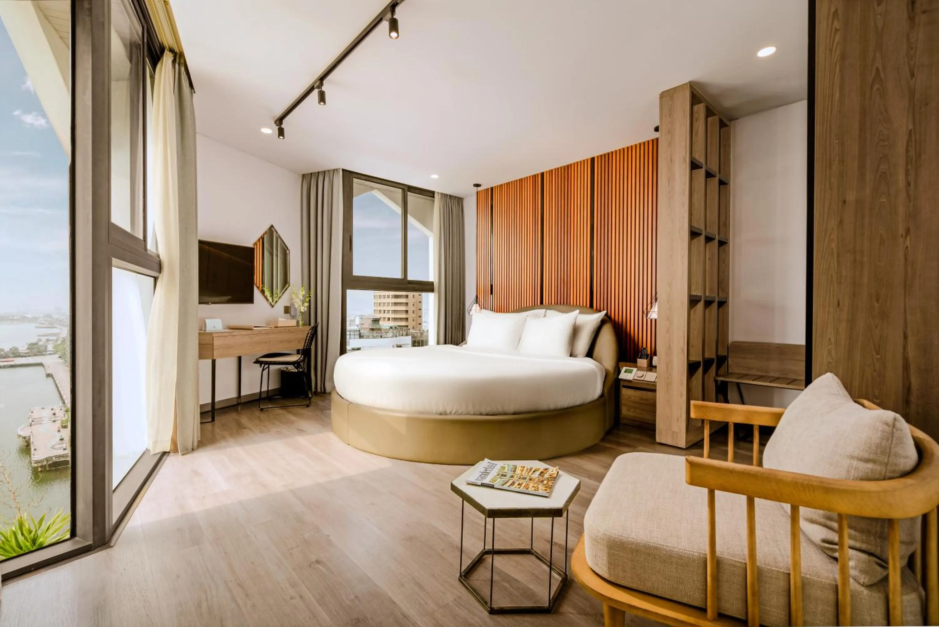 View (from property/room), Bed in HAIAN Riverfront Hotel Da Nang