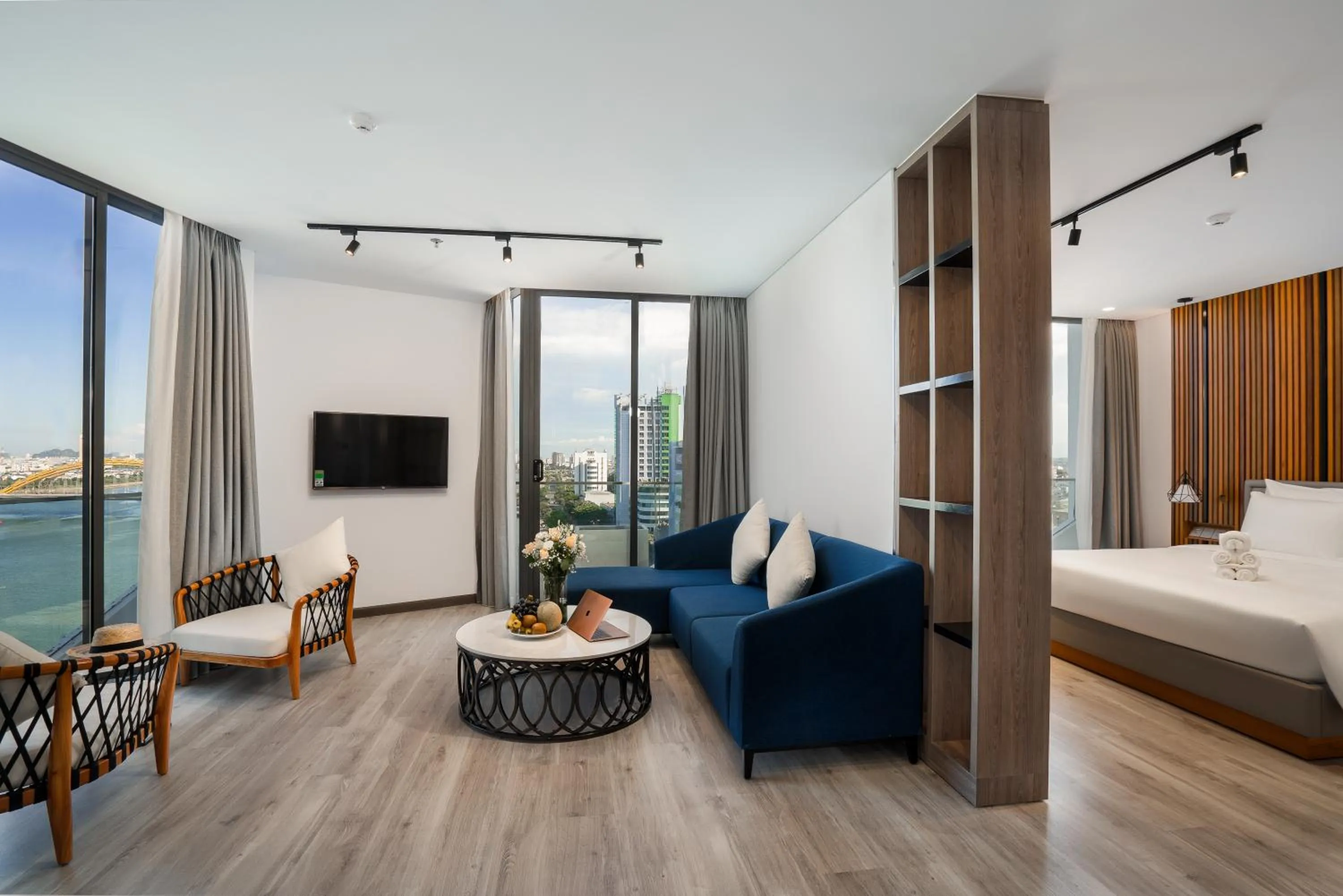 Living room, Bed in HAIAN Riverfront Hotel Da Nang