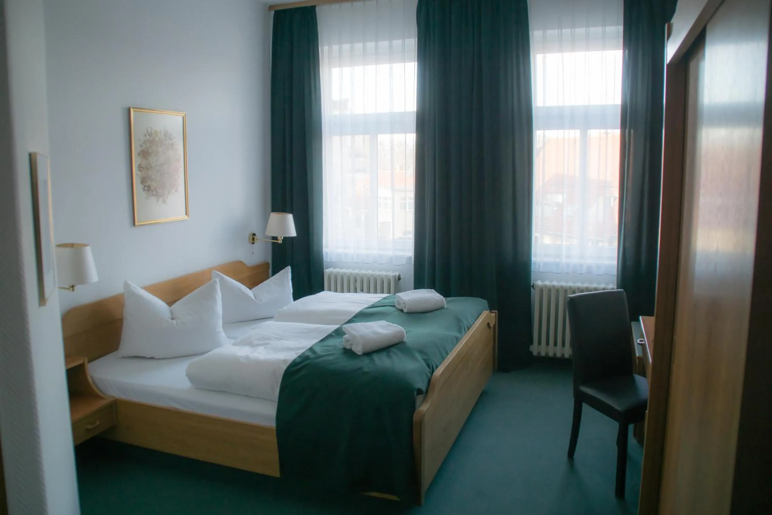 Bed in Central-Hotel Torgau