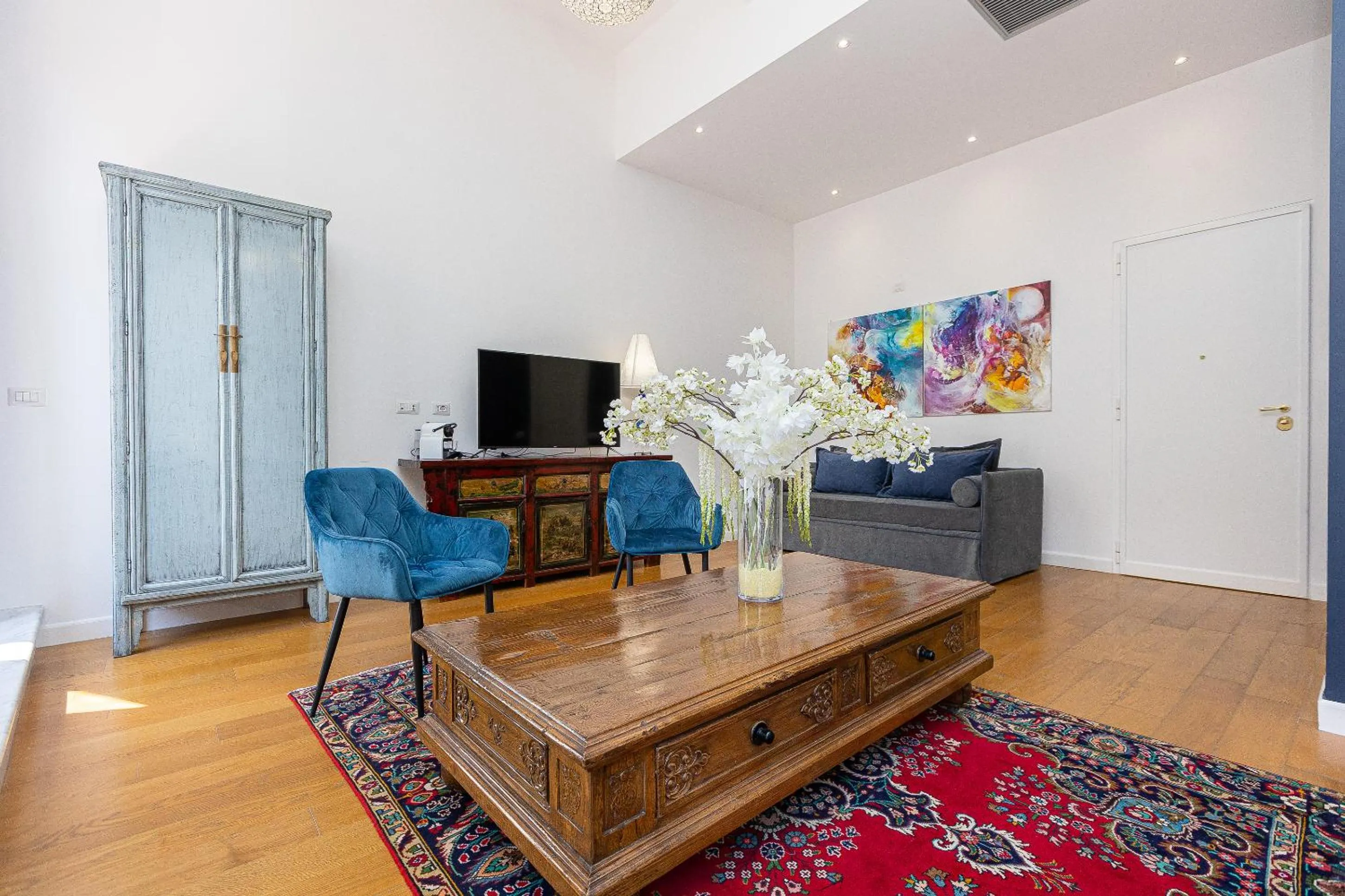 Seating area in Suite della Pigna