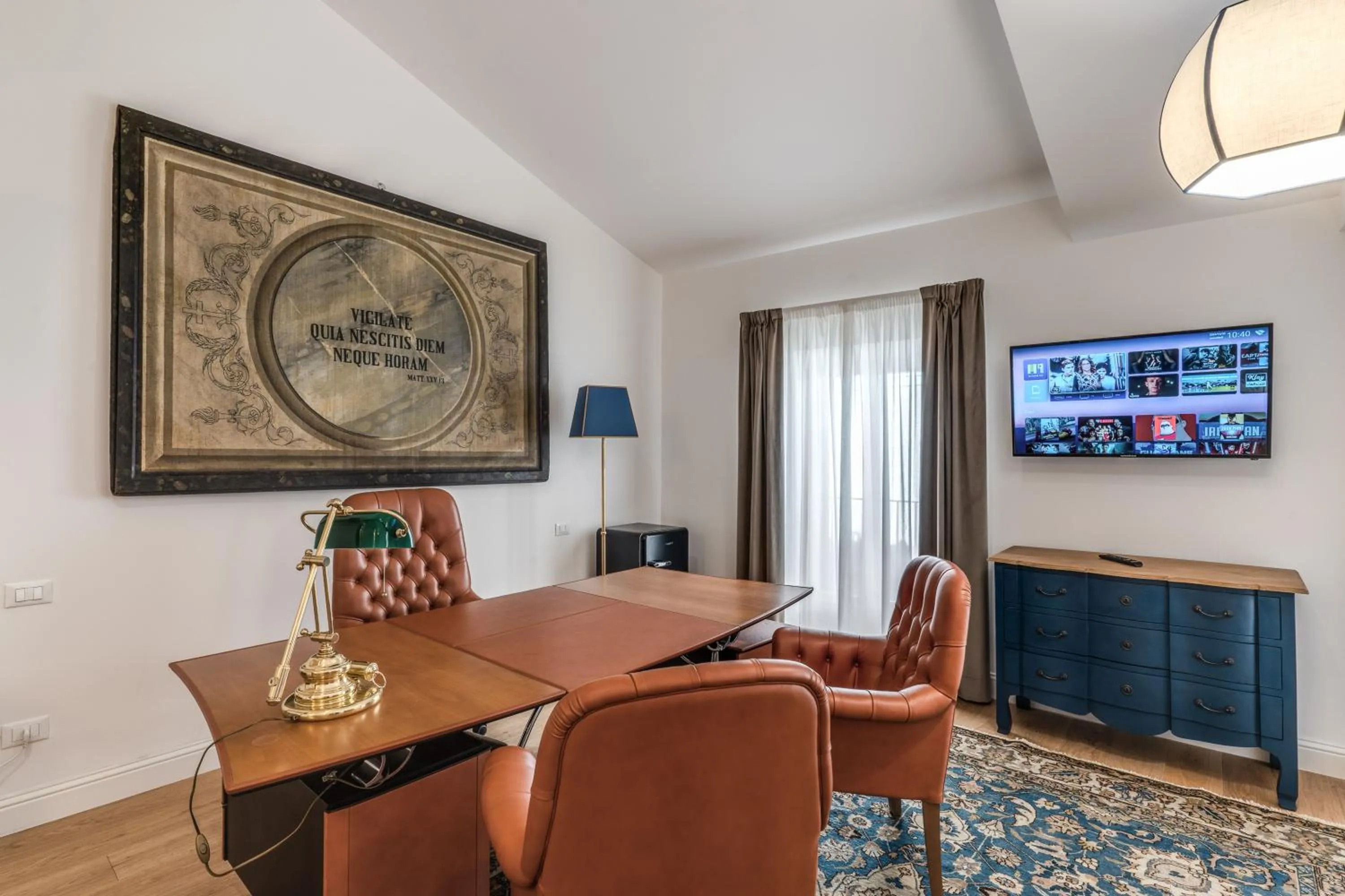 Seating area in Suite della Pigna