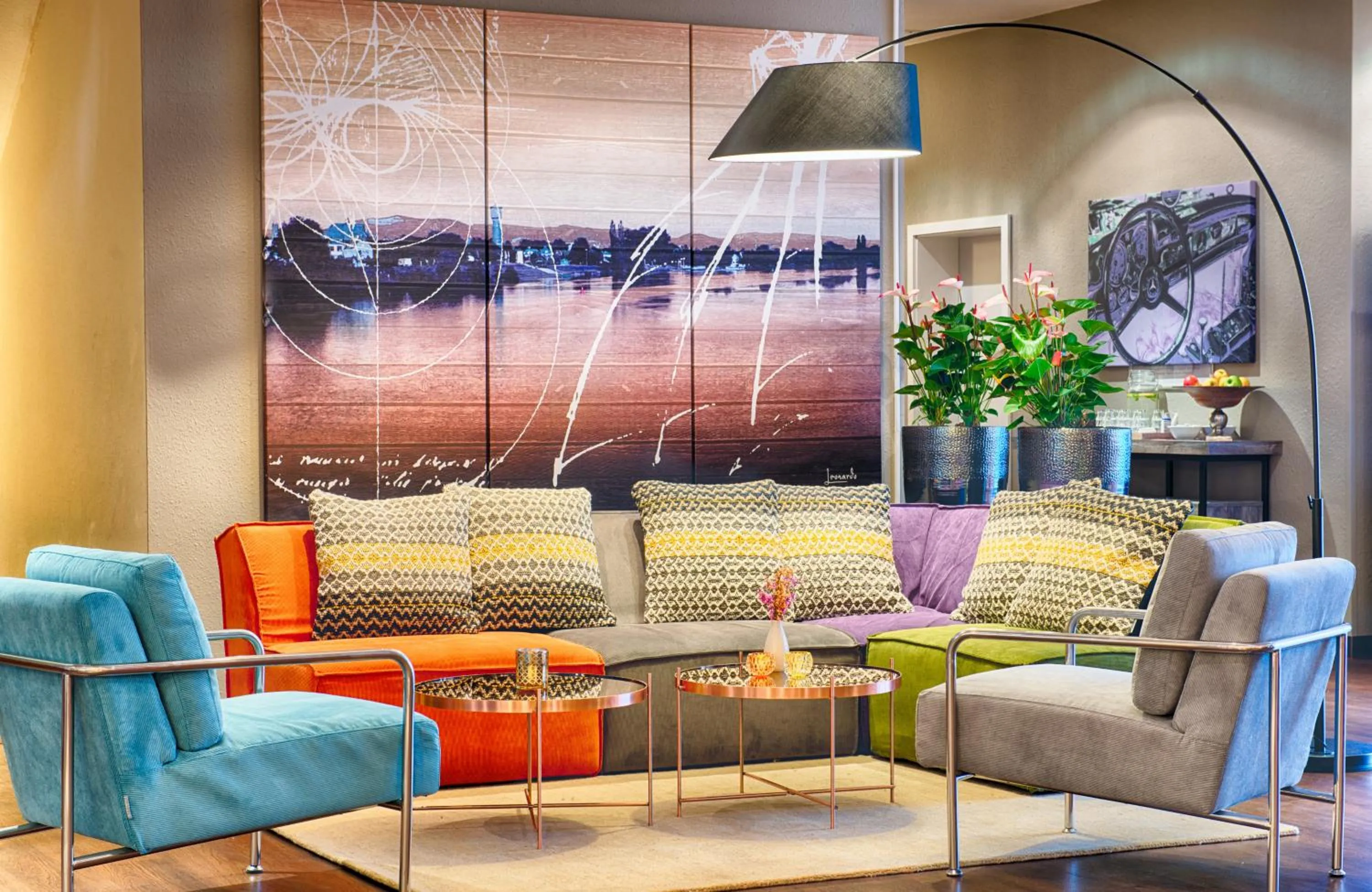 Lobby or reception in Leonardo Hotel Mannheim-Ladenburg