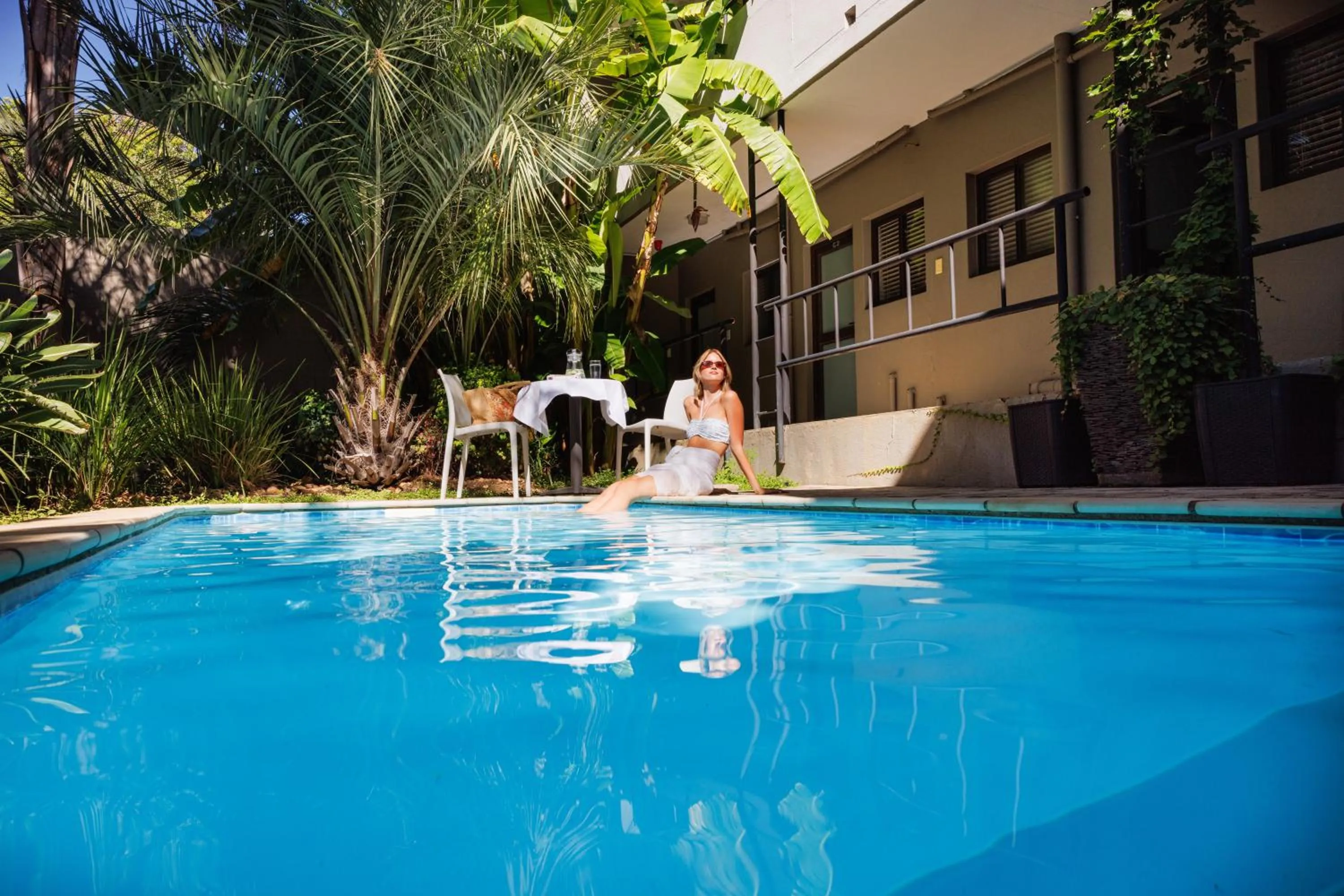 Pool view in Hillside Accommodation