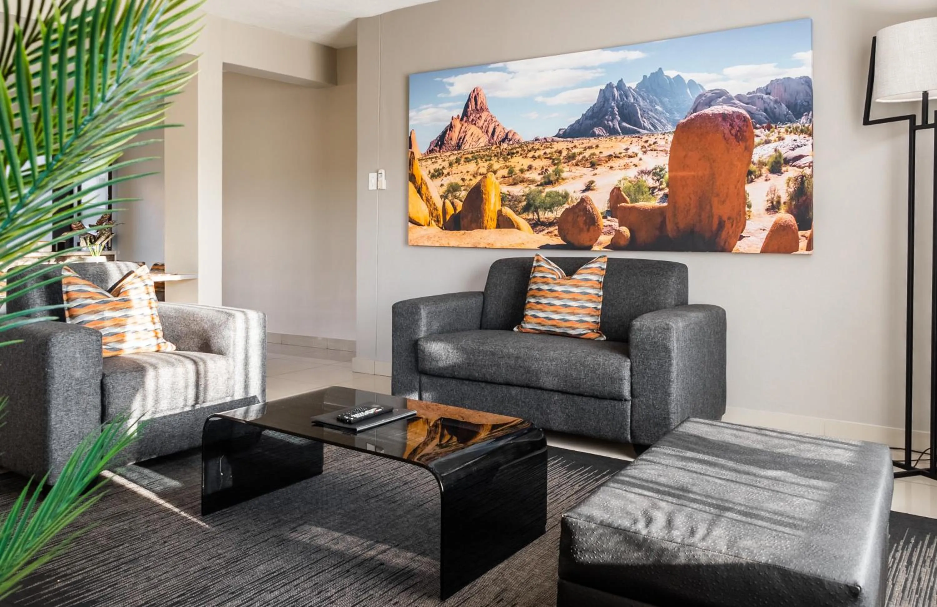 Living room in Hillside Accommodation