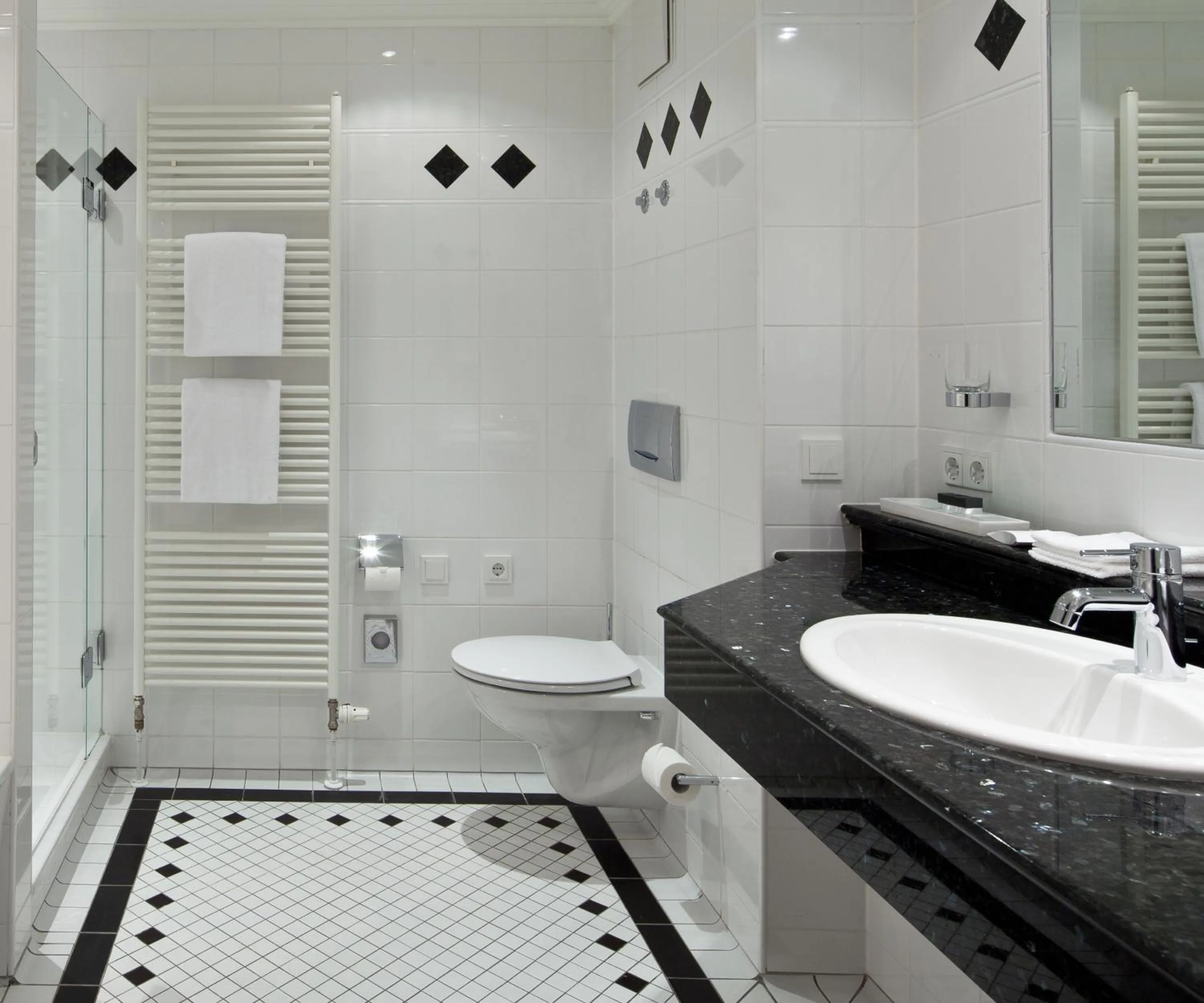 Bathroom in Spa & Resort Bachmair Weissach, LUXURY FAMILY RESORT