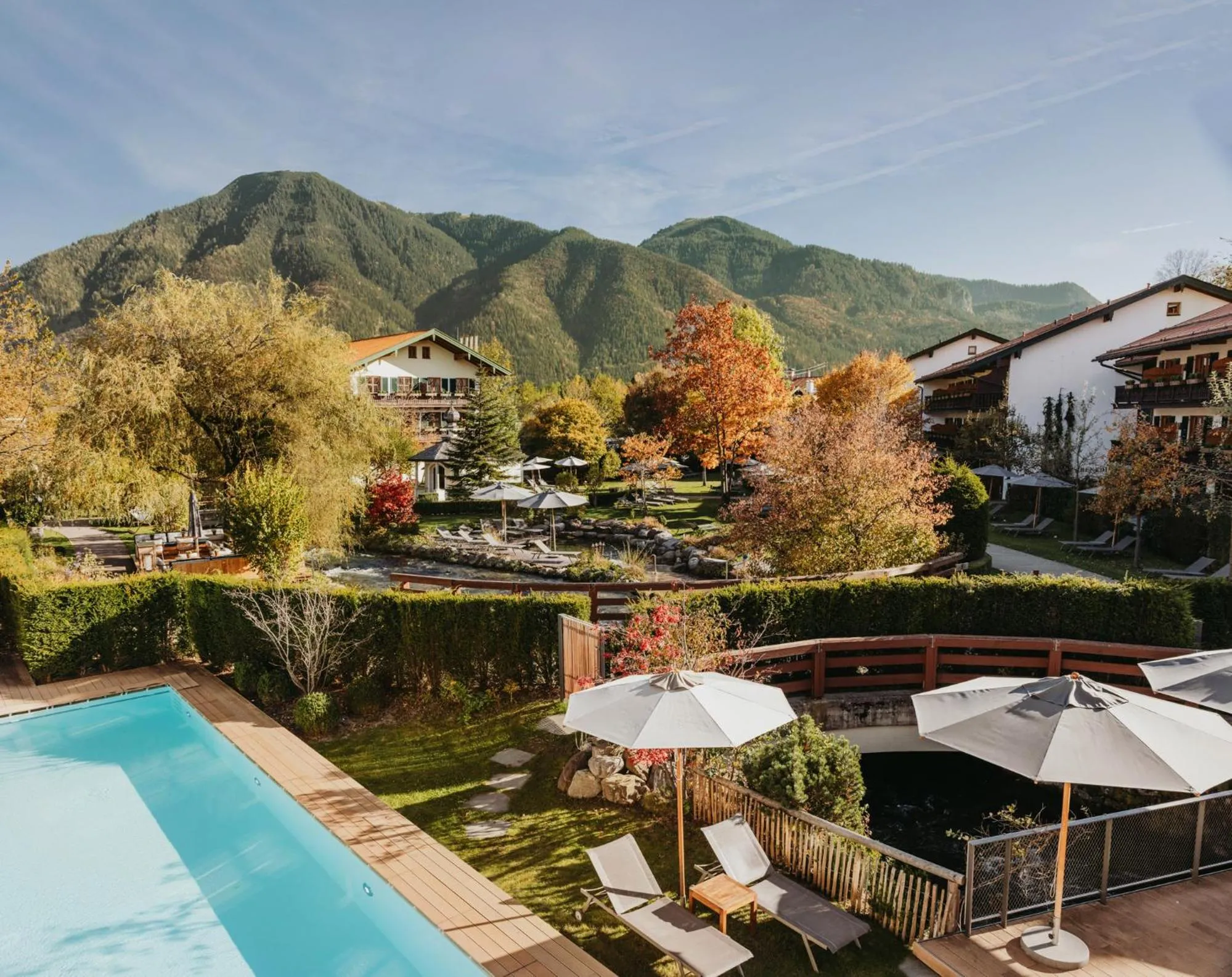 Garden in Spa & Resort Bachmair Weissach, LUXURY FAMILY RESORT