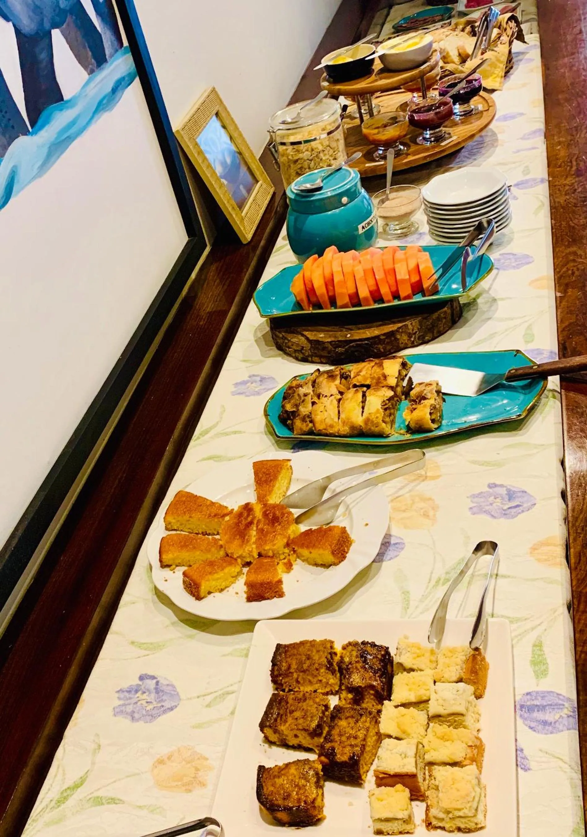 Buffet breakfast in Hotel Pousada Joao de Barro