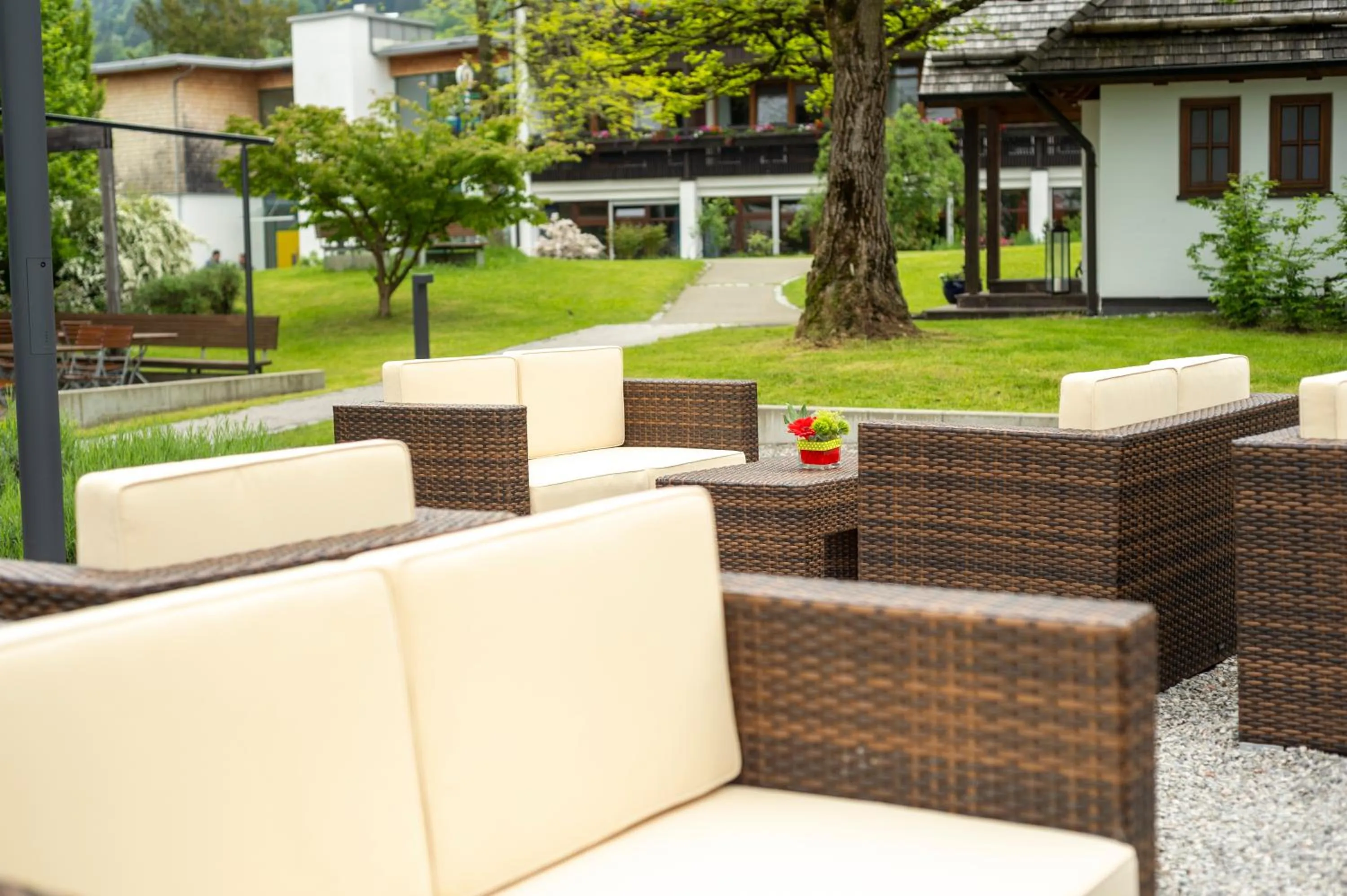 Patio in Hotel Alpenblick