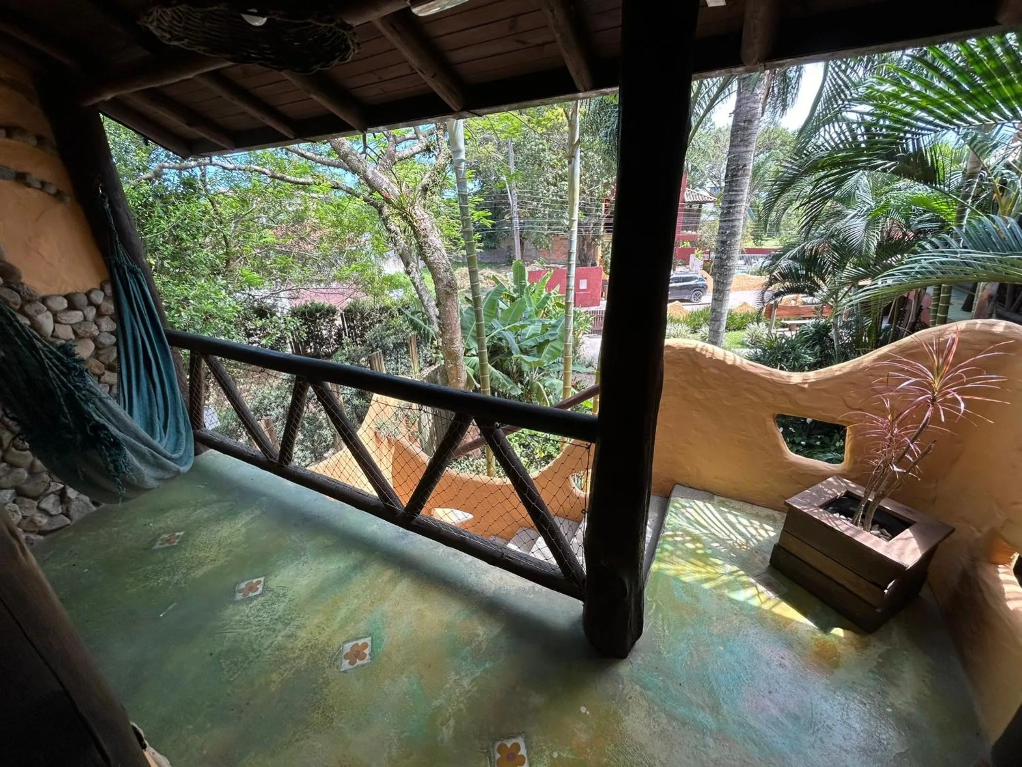 Balcony/Terrace in Pousada Beleza Pura na Praia da Ferrugem