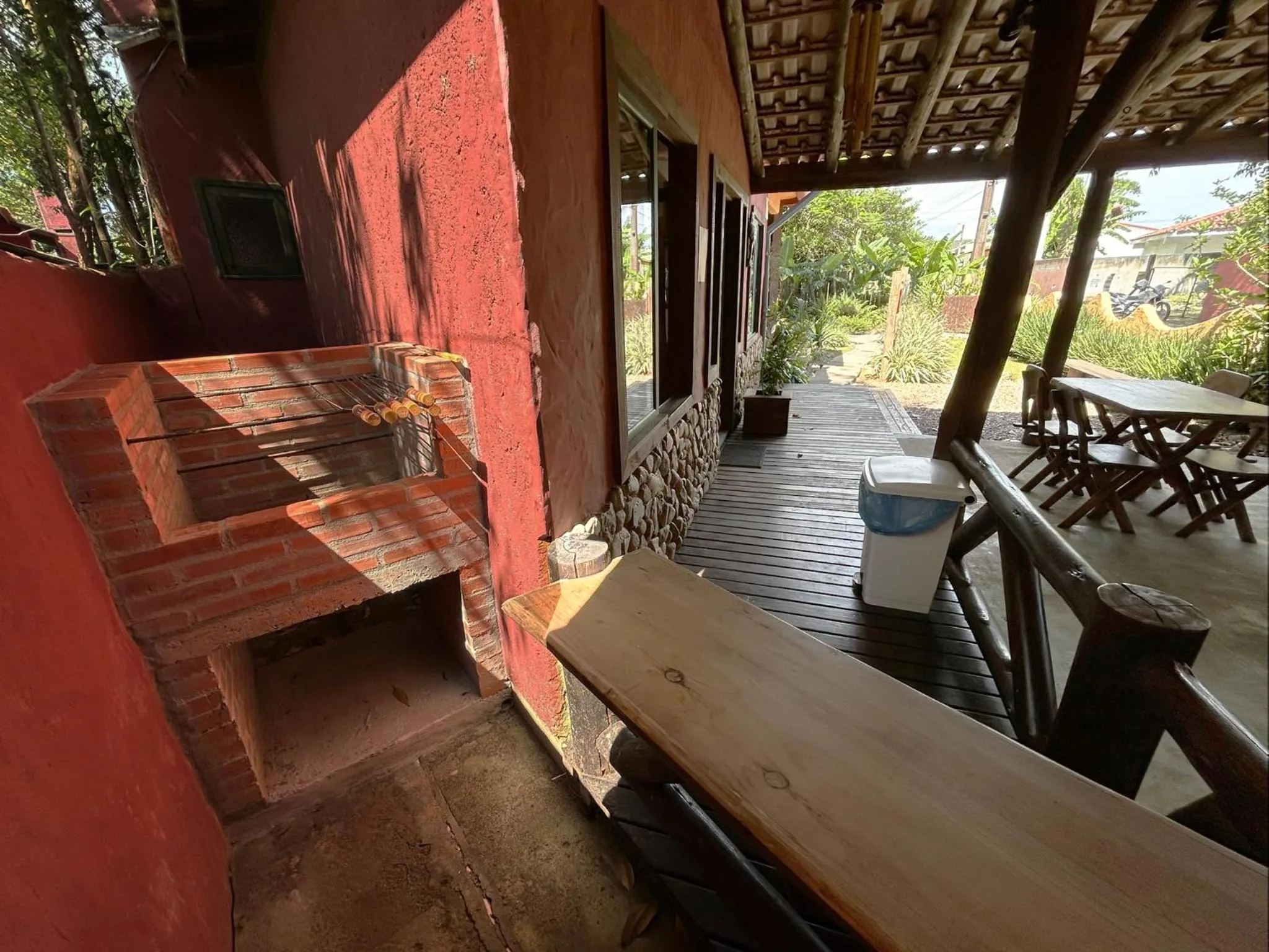 BBQ facilities in Pousada Beleza Pura na Praia da Ferrugem