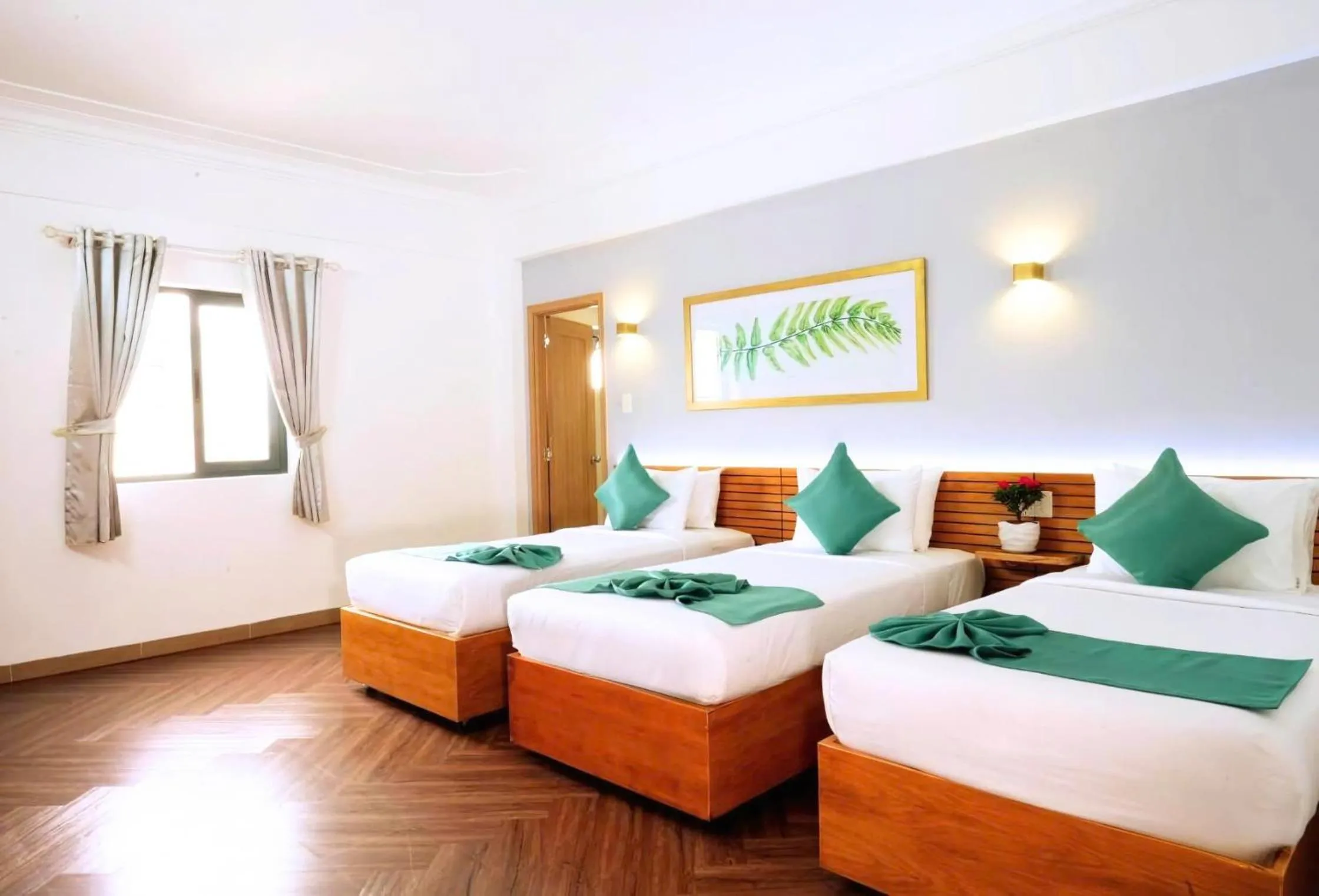 Bedroom, Bed in Happy Life Green Hotel