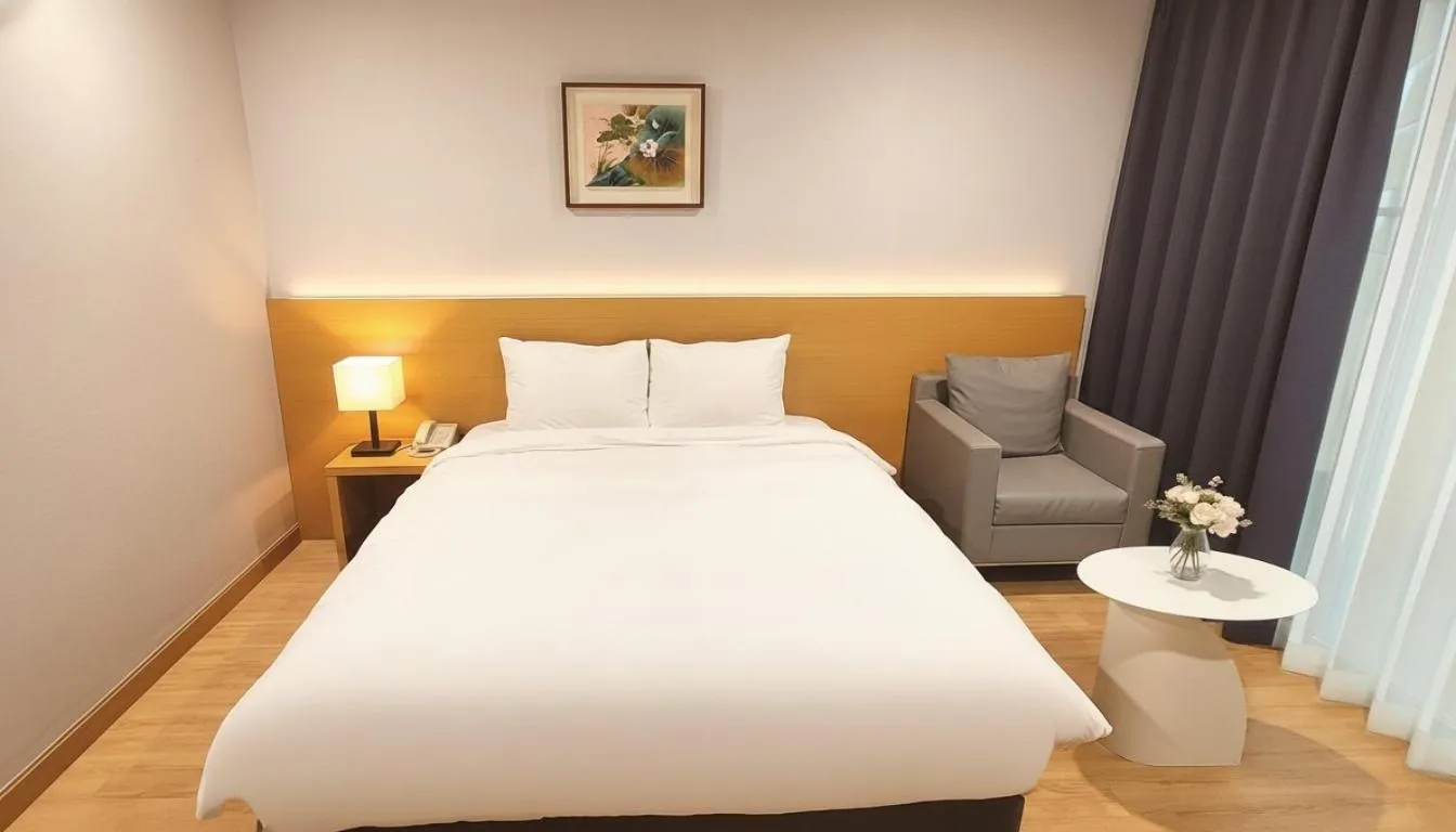 Bed in Kwangsu Hotel Haeundae