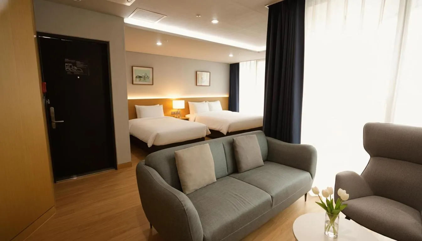 Bed in Kwangsu Hotel Haeundae