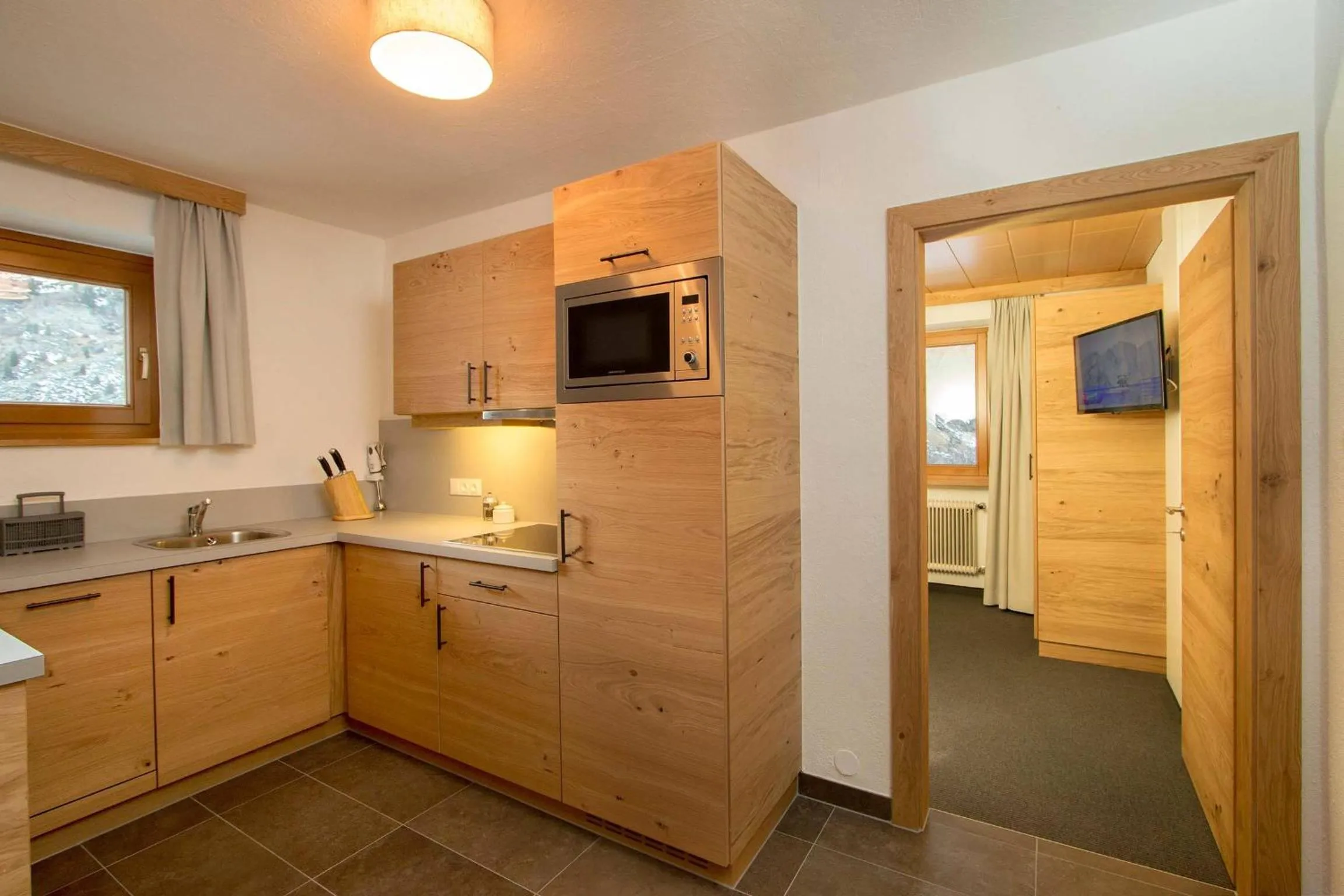 Kitchen or kitchenette in Gurglhof Apartmenthaus