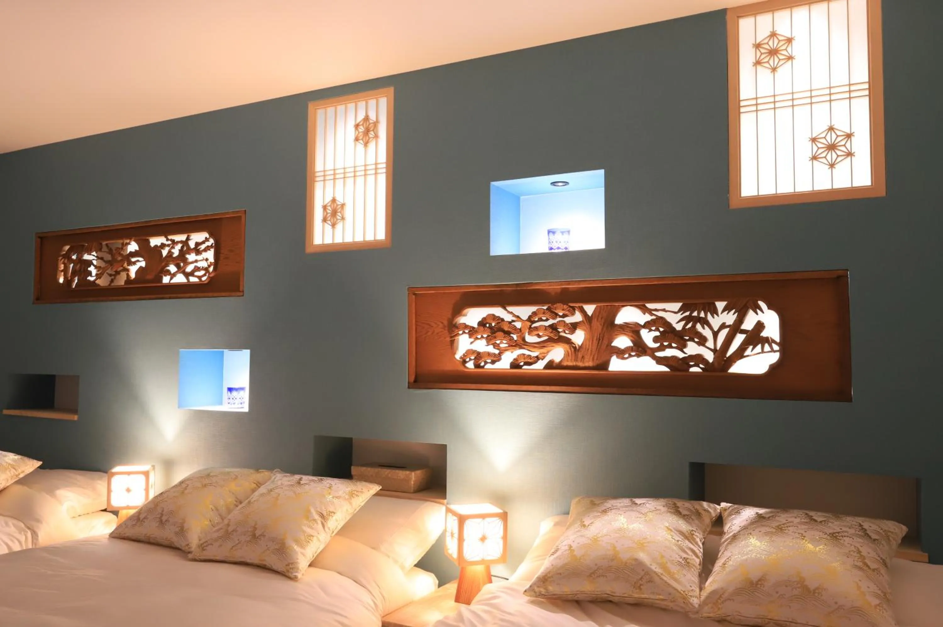 Bed in Hikari House