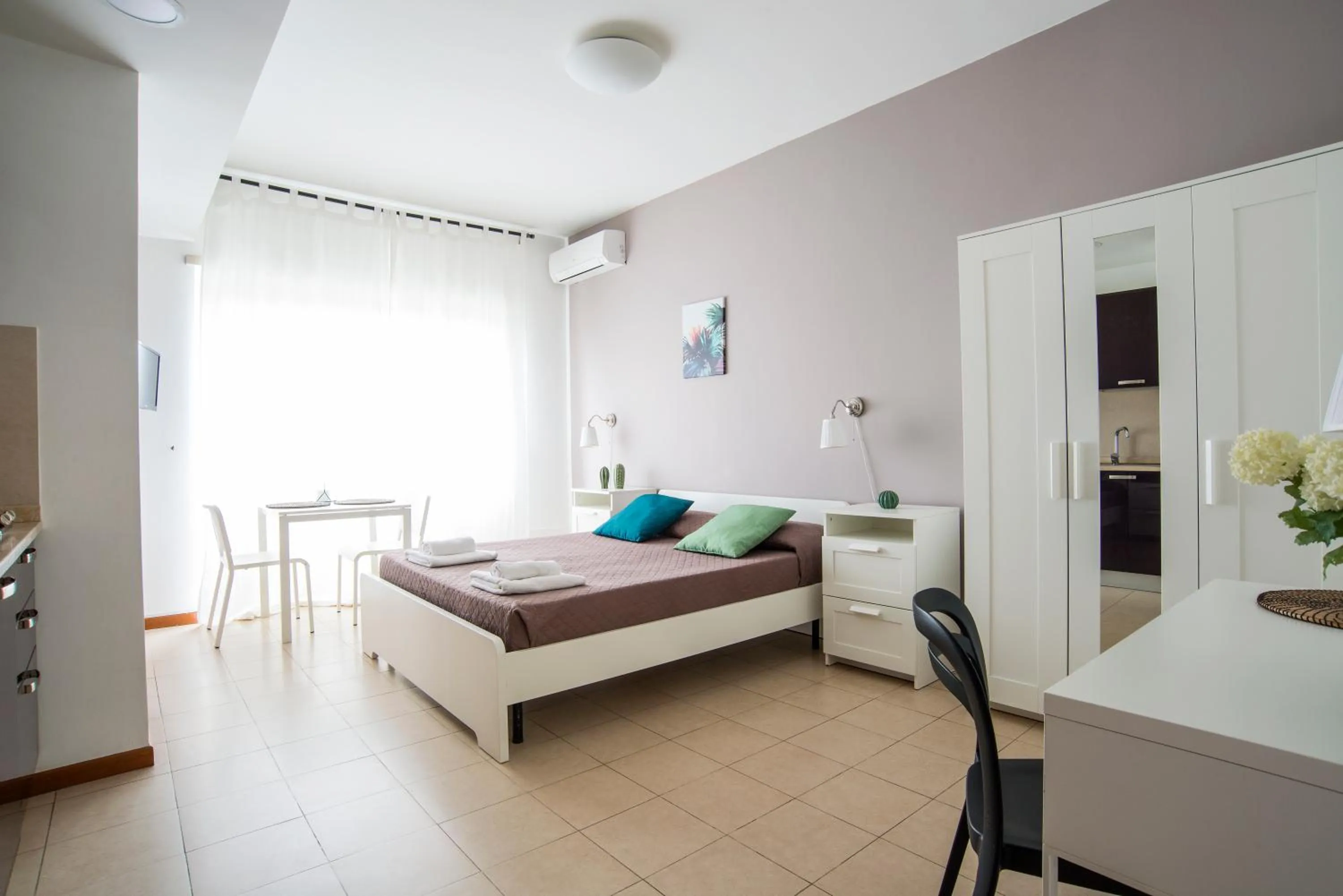 View (from property/room), Bed in Residenza Conti