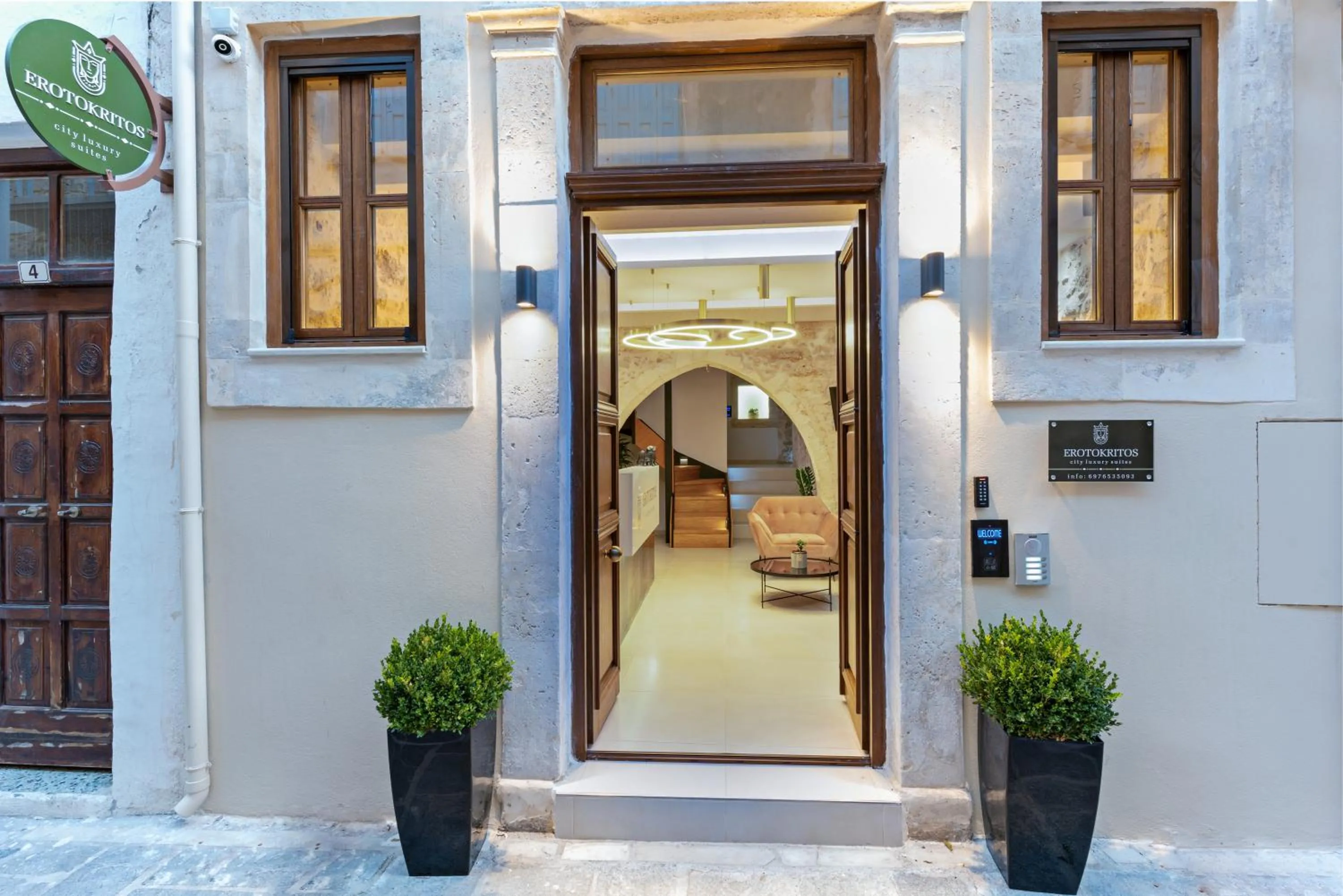 Facade/entrance in Erotokritos City Luxury Suites