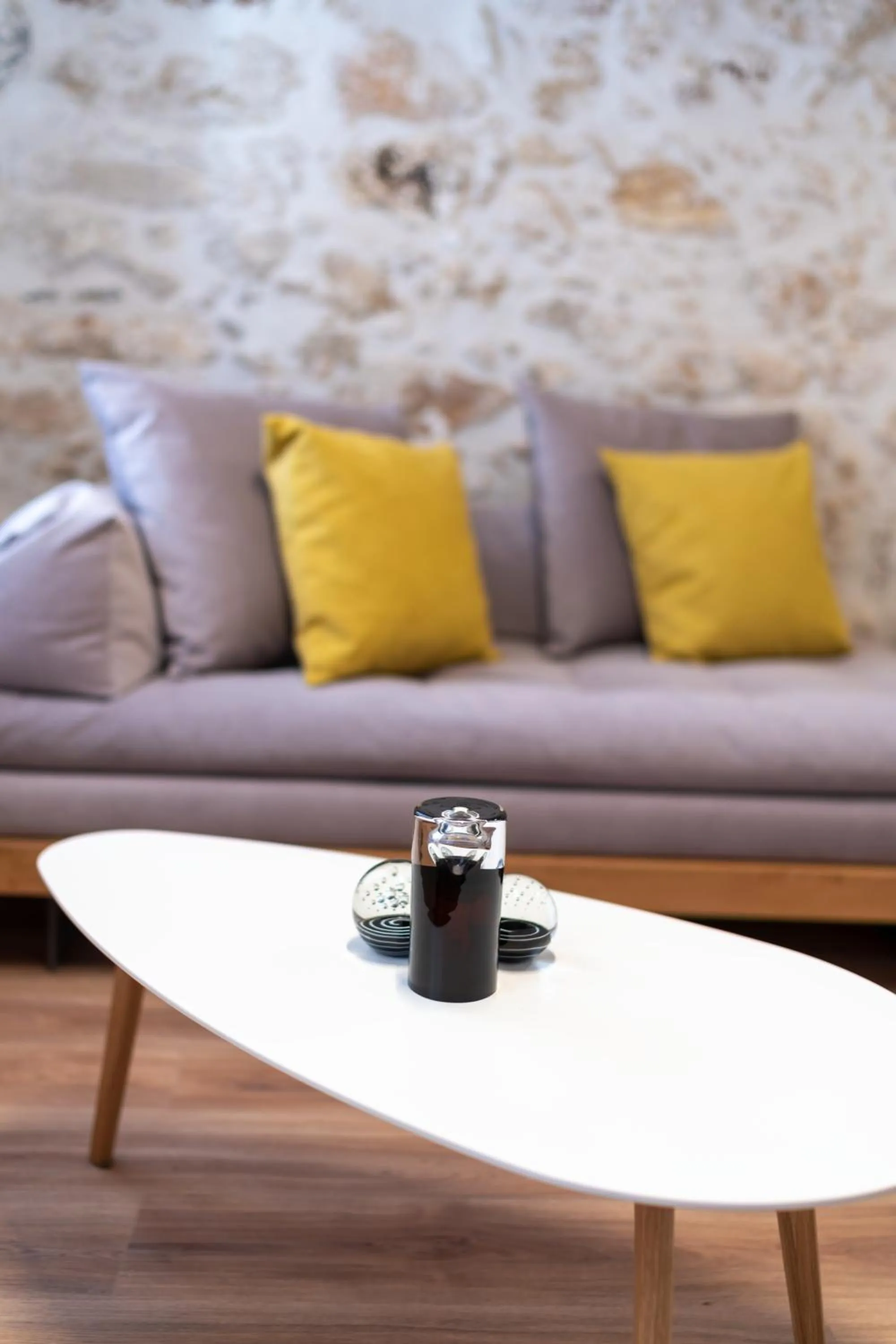 Seating area in Erotokritos City Luxury Suites