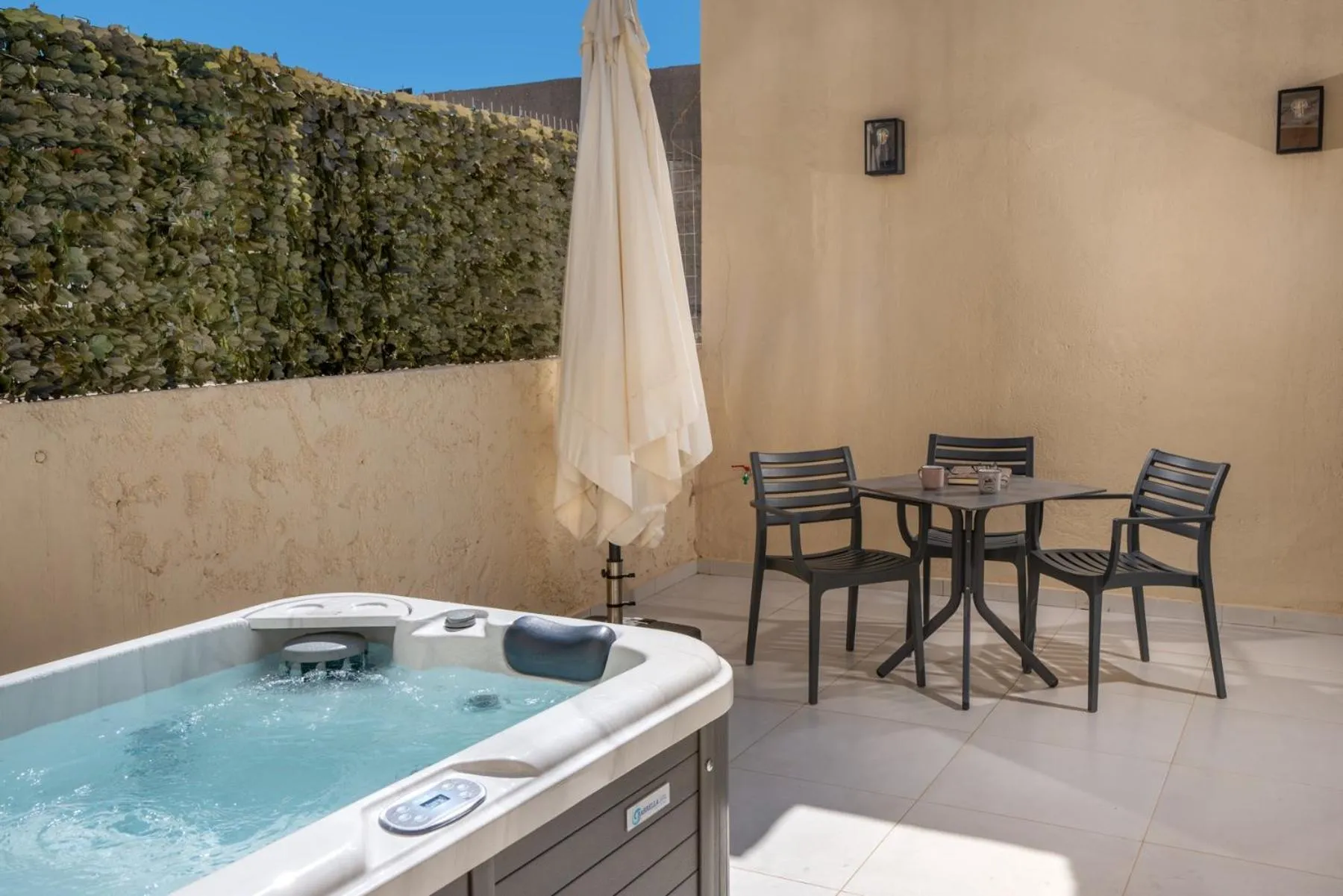 Hot Tub in Erotokritos City Luxury Suites